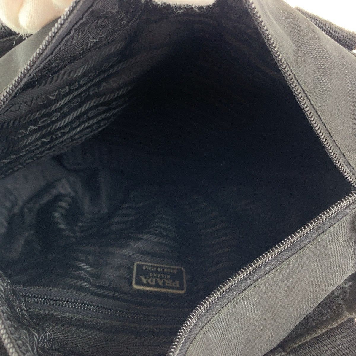 Prada Prada Prada Nylon Tessuto Triangle Logo Tote Bag Canvas Tote Bag 407874 in Very Good Condition Size ONE SIZE - 9 Thumbnail