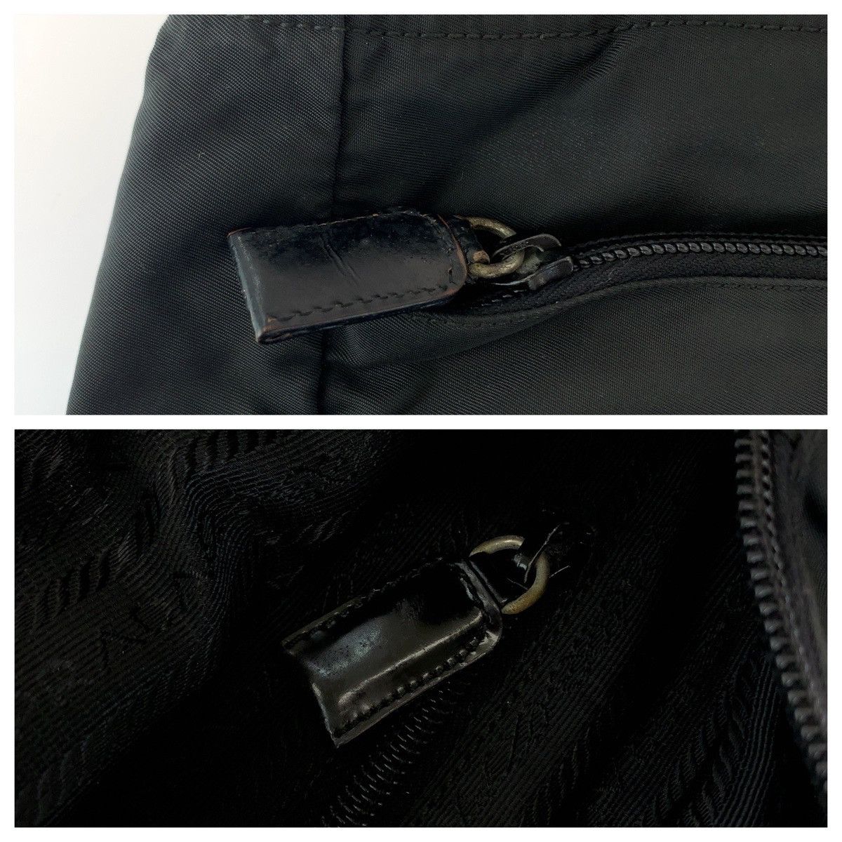 Prada Prada Prada Nylon Tessuto Triangle Logo Tote Bag Canvas Tote Bag 407874 in Very Good Condition Size ONE SIZE - 6 Thumbnail