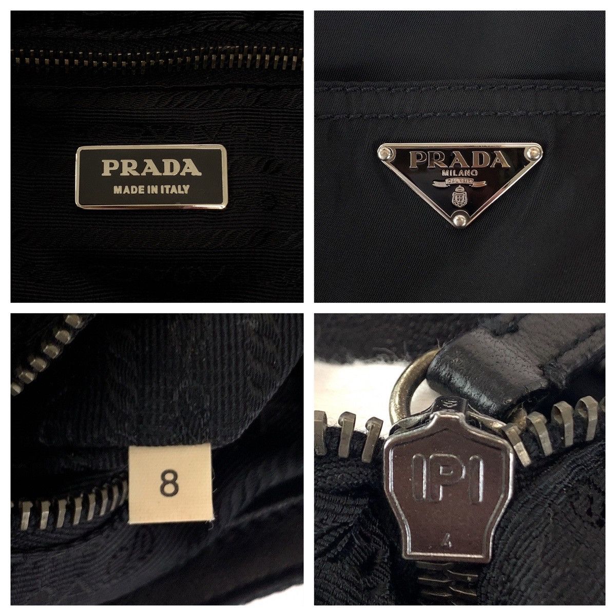 Prada Prada Prada Nylon/Leather Tessuto Triangle Logo Plate Shoulder Bag Canvas Crossbody Bag 407875 in Very Good Condition Size ONE SIZE - 4 Thumbnail