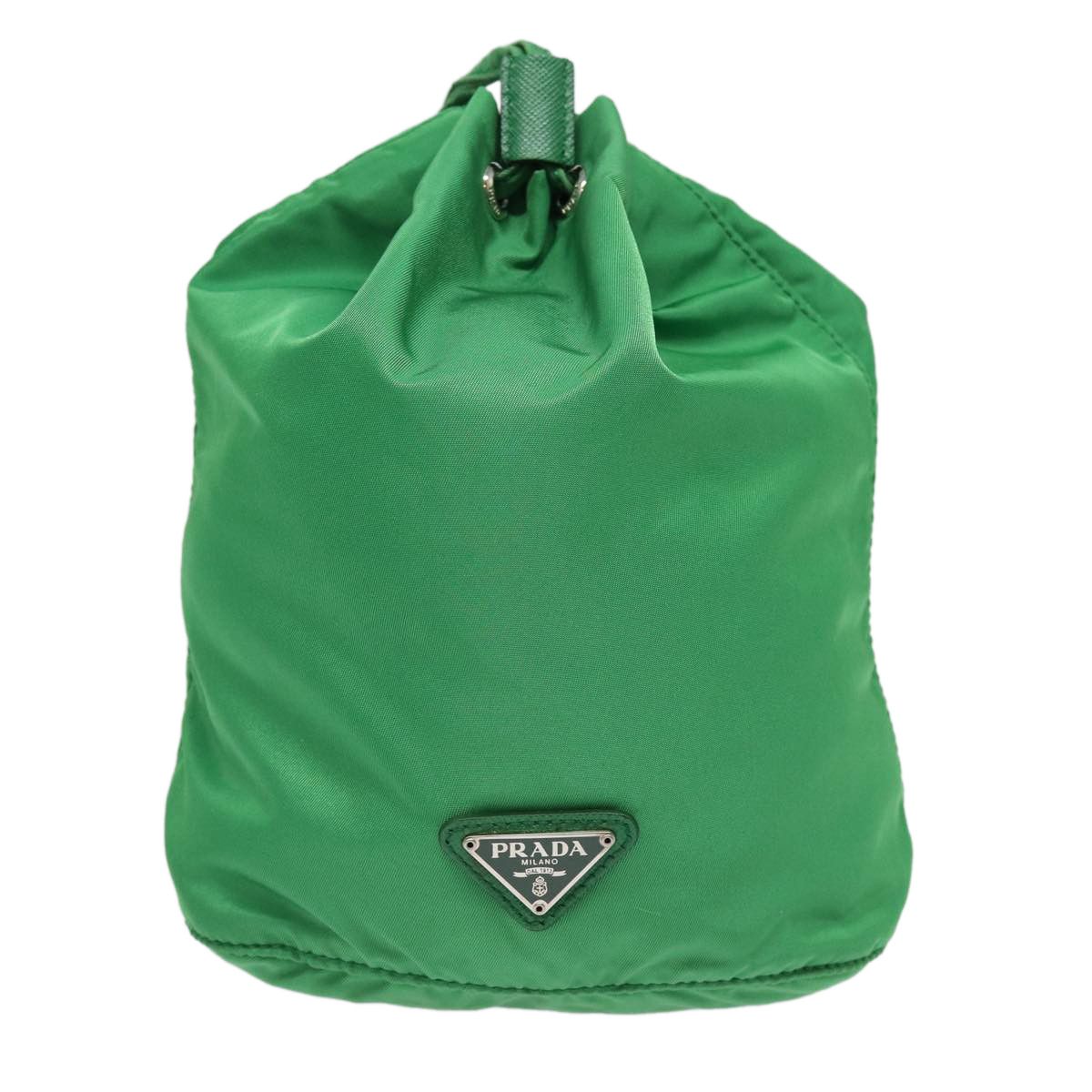 Prada Tessuto Green Synthetic Clutch Bag (Pre-Owned) Size ONE SIZE - 11 Thumbnail