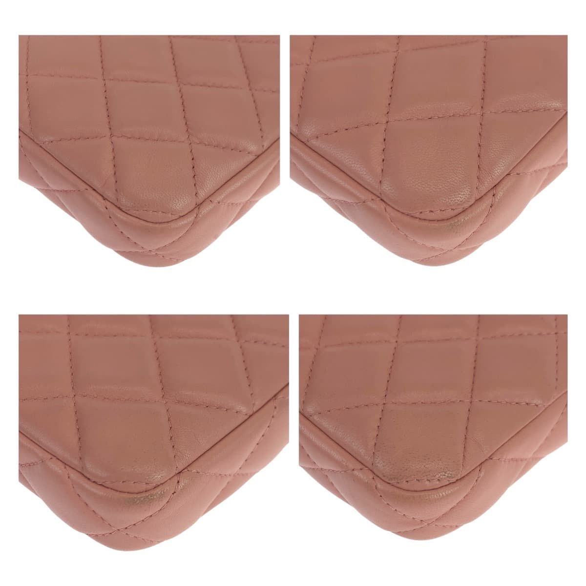 Chanel Chanel Chanel Matelasse Lambskin Double Zipper Crossbody Leather Crossbody Bag A82527 Size ONE SIZE - 4 Thumbnail