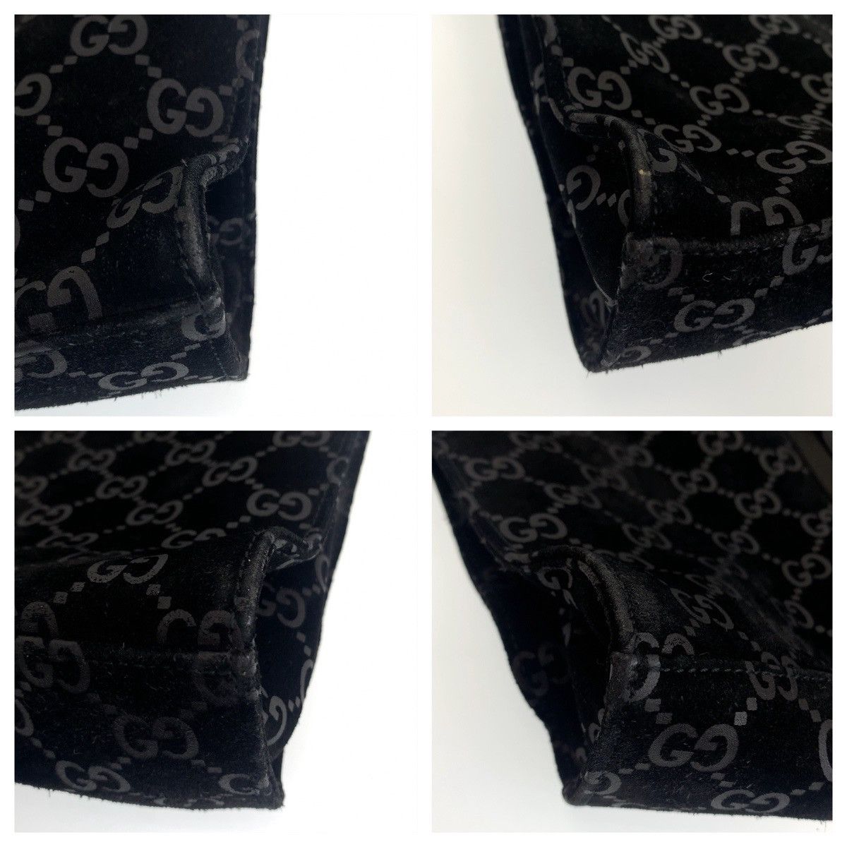 Gucci Gucci Gucci Jackie Suede Shoulder Bag Black Leather Shoulder Bag 0013355 in Very Good Condition Size ONE SIZE - 5 Thumbnail