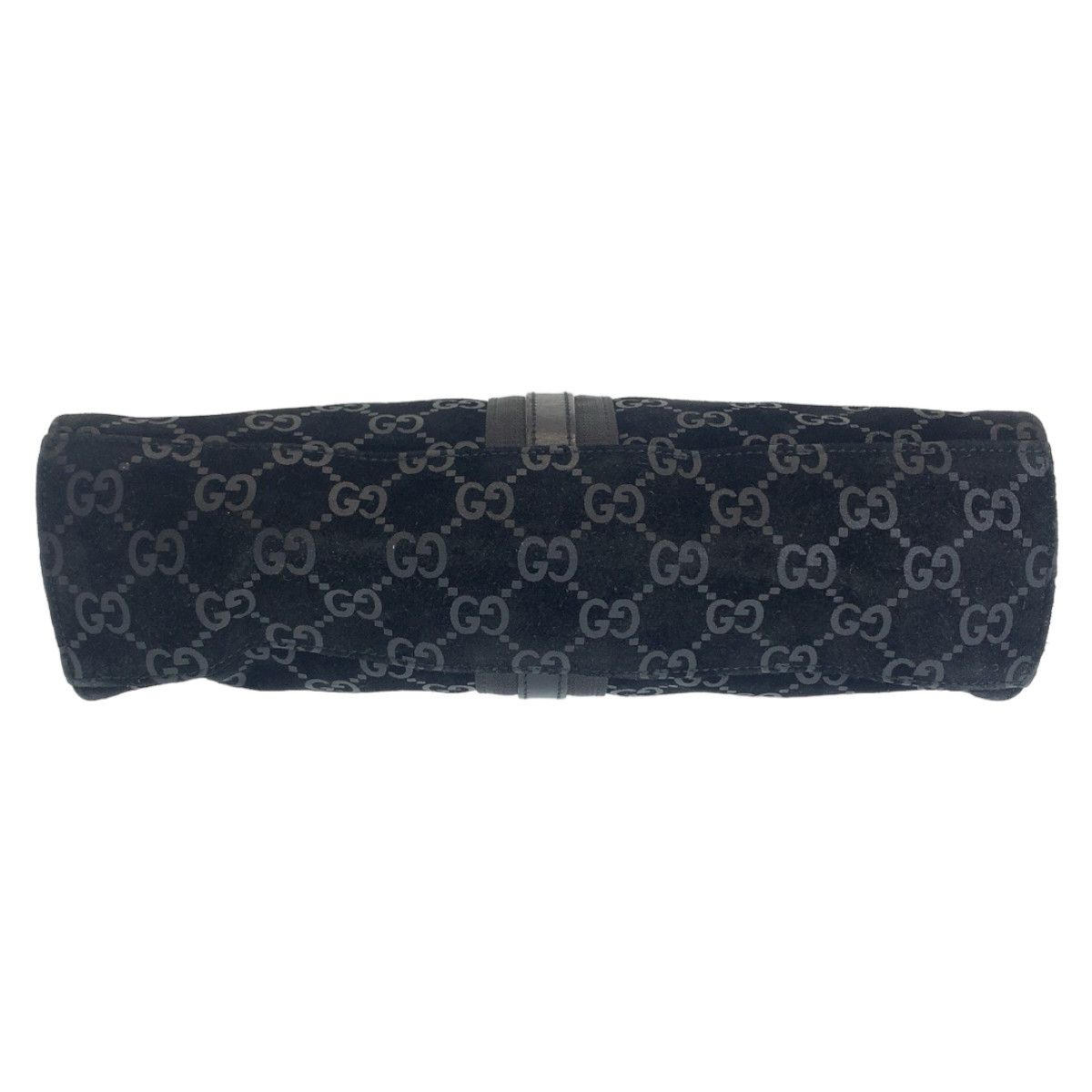 Gucci Gucci Gucci Jackie Suede Shoulder Bag Black Leather Shoulder Bag 0013355 in Very Good Condition Size ONE SIZE - 10 Thumbnail