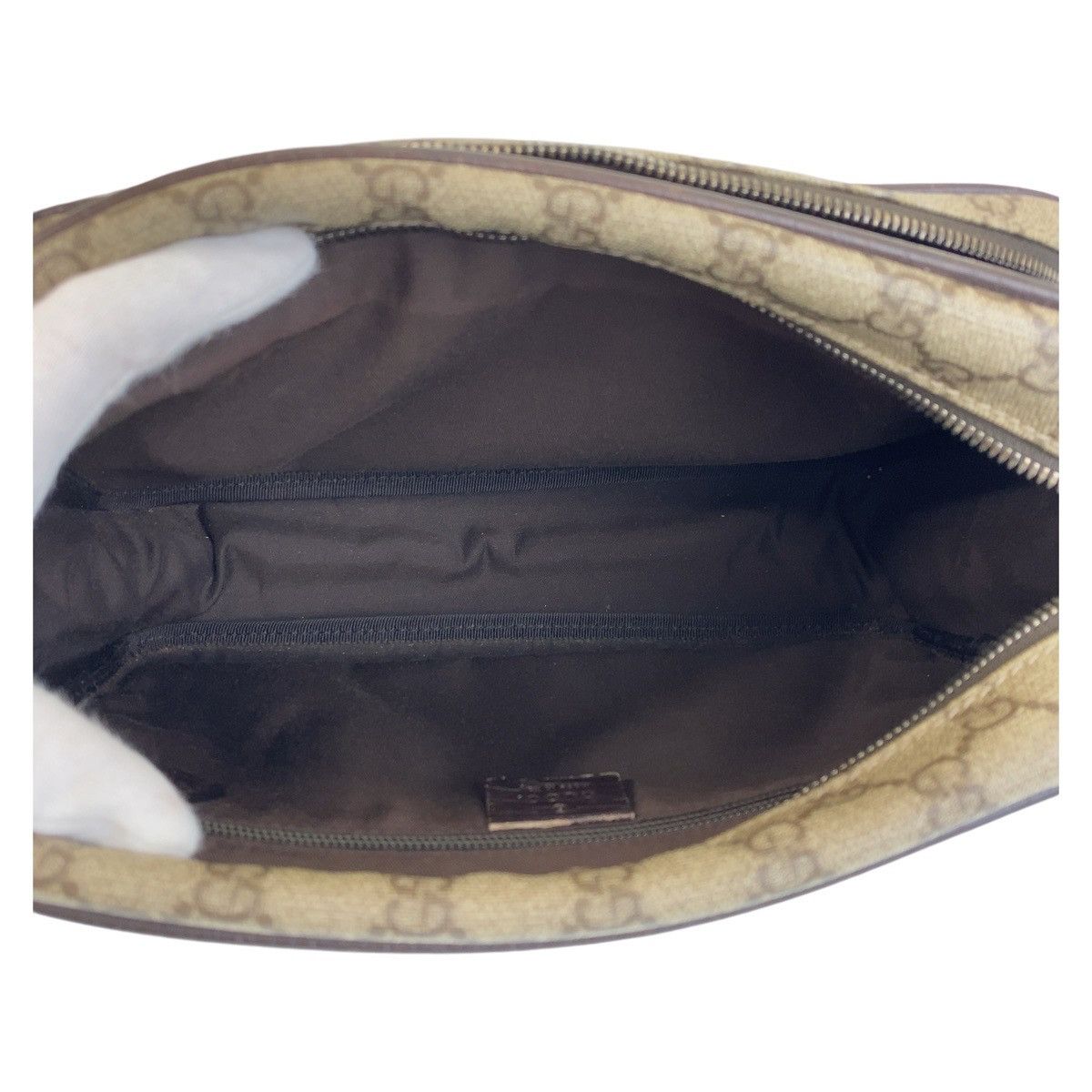 Gucci Gucci Gucci GG Supreme Canvas Leather Shoulder Bag Canvas Crossbody Bag 114531 Size ONE SIZE - 3 Thumbnail