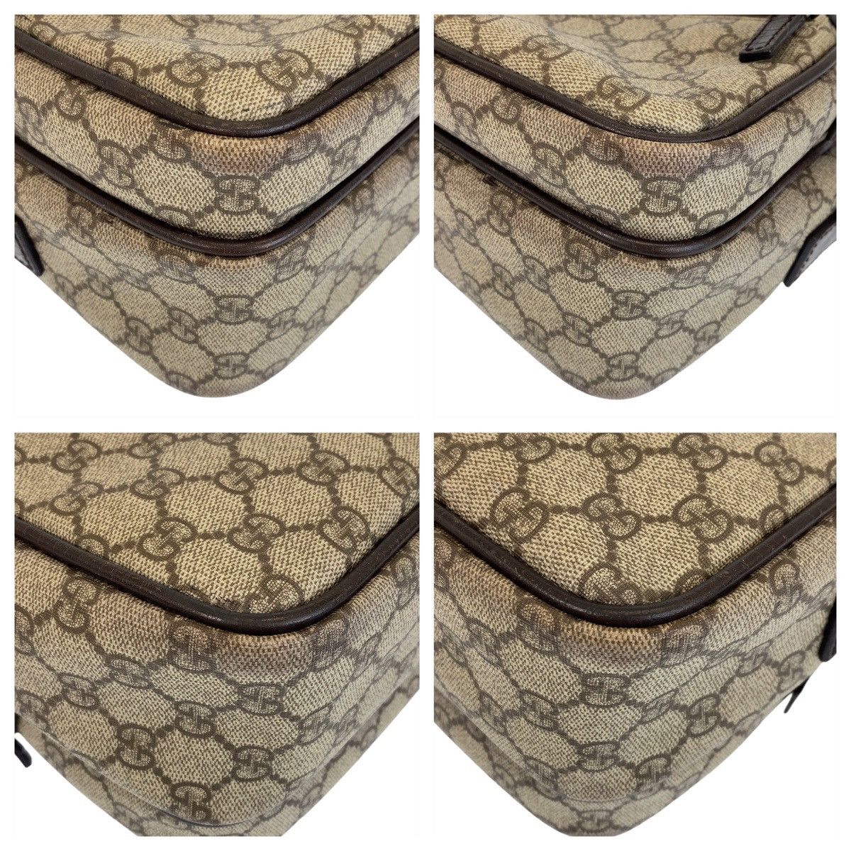Gucci Gucci Gucci GG Supreme Canvas Leather Shoulder Bag Canvas Crossbody Bag 114531 Size ONE SIZE - 4 Thumbnail