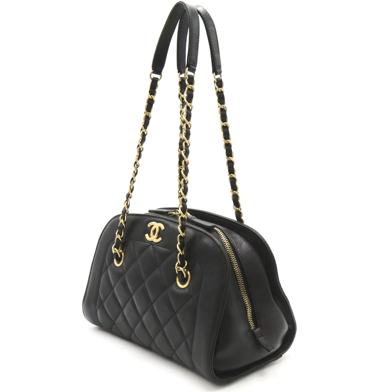 Chanel Chanel Qulted Leather Chain Shoulder Bag Leather Shoulder Bag in Very Good Condition Size ONE SIZE - 3 Thumbnail