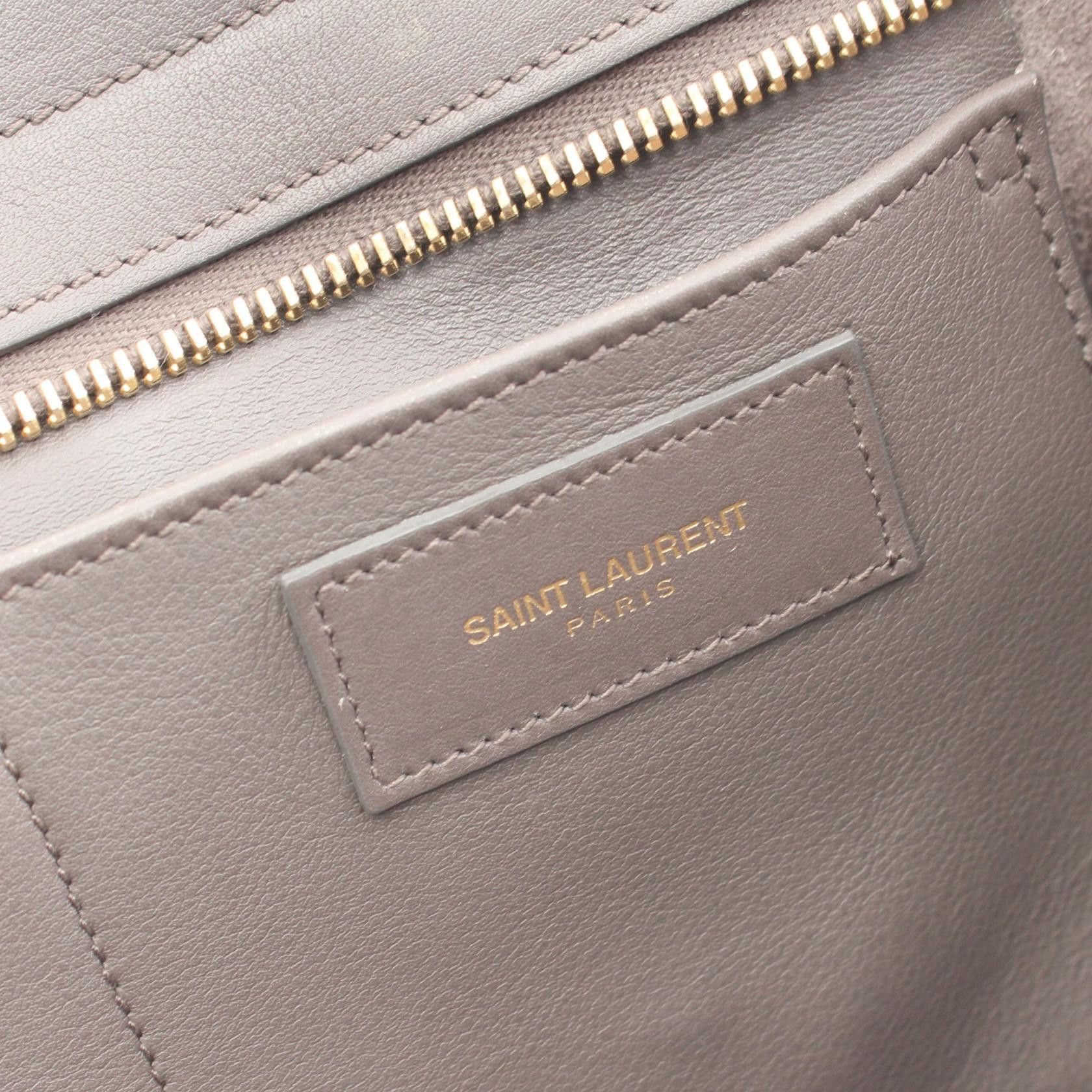 Yves Saint Laurent Yves Saint Laurent Leather Chyc Cabas Bag Leather Handbag in Very Good Condition Size ONE SIZE - 4 Thumbnail