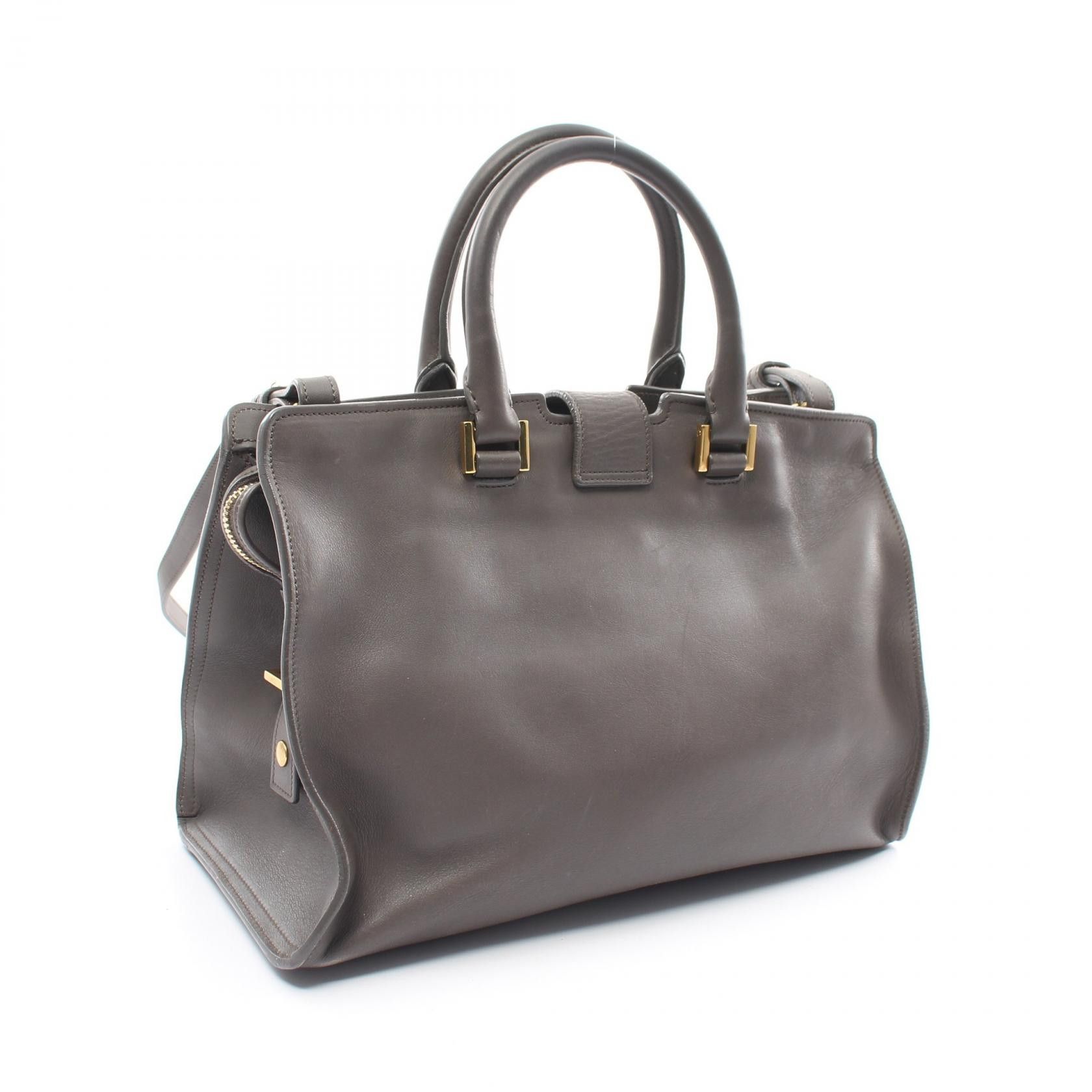 Yves Saint Laurent Yves Saint Laurent Leather Chyc Cabas Bag Leather Handbag in Very Good Condition Size ONE SIZE - 2 Thumbnail