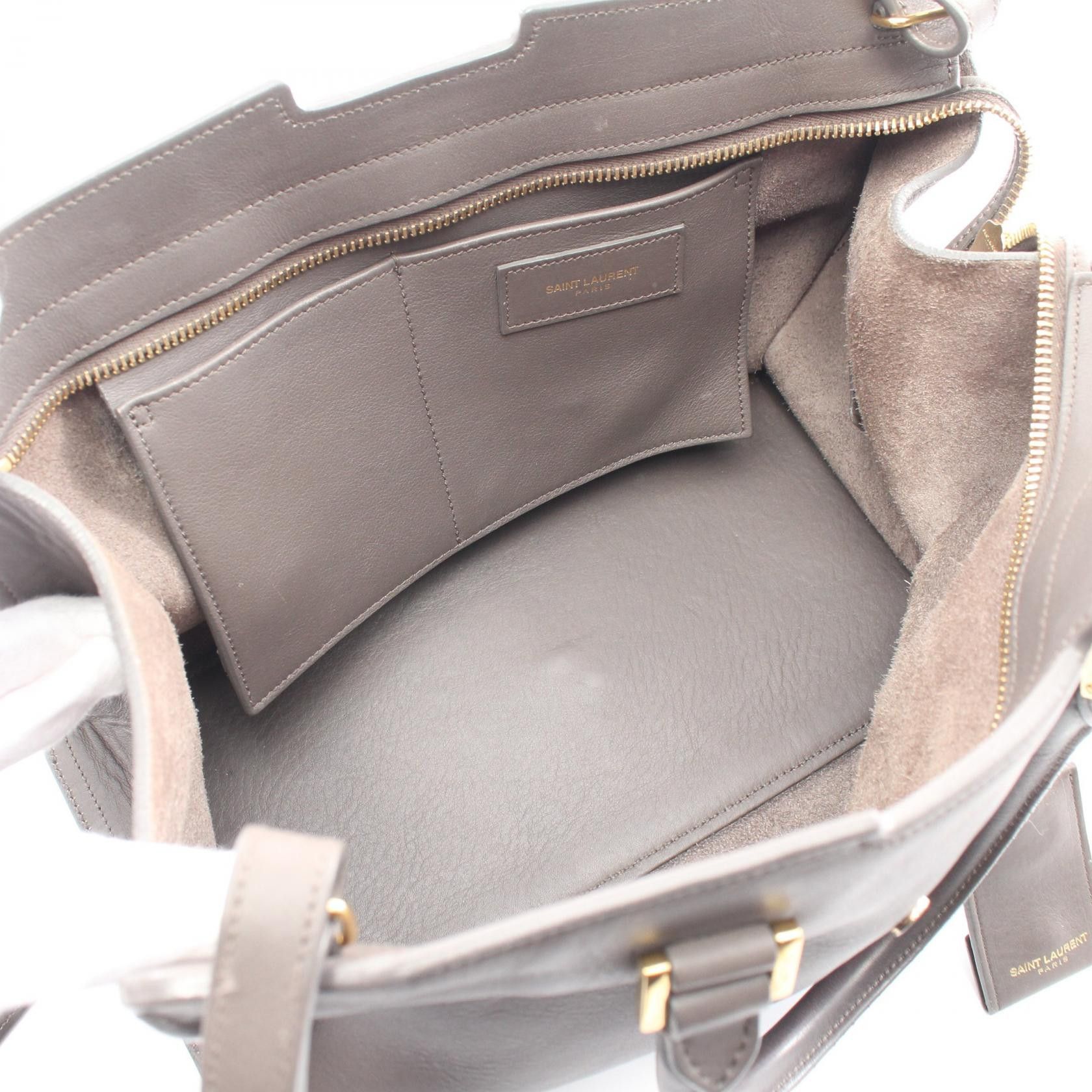 Yves Saint Laurent Yves Saint Laurent Leather Chyc Cabas Bag Leather Handbag in Very Good Condition Size ONE SIZE - 3 Thumbnail