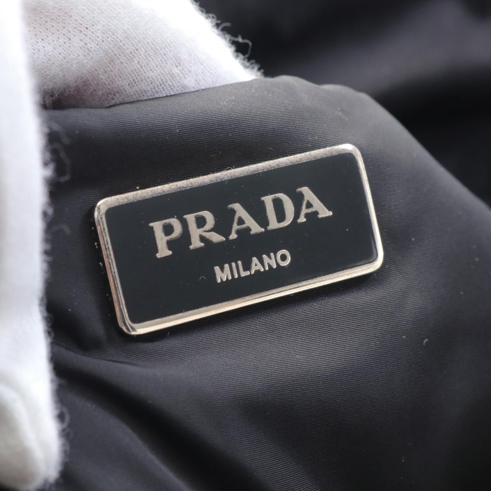 Prada Prada Tessuto Bomber Handbag Canvas Handbag in Great Condition Size ONE SIZE - 4 Thumbnail