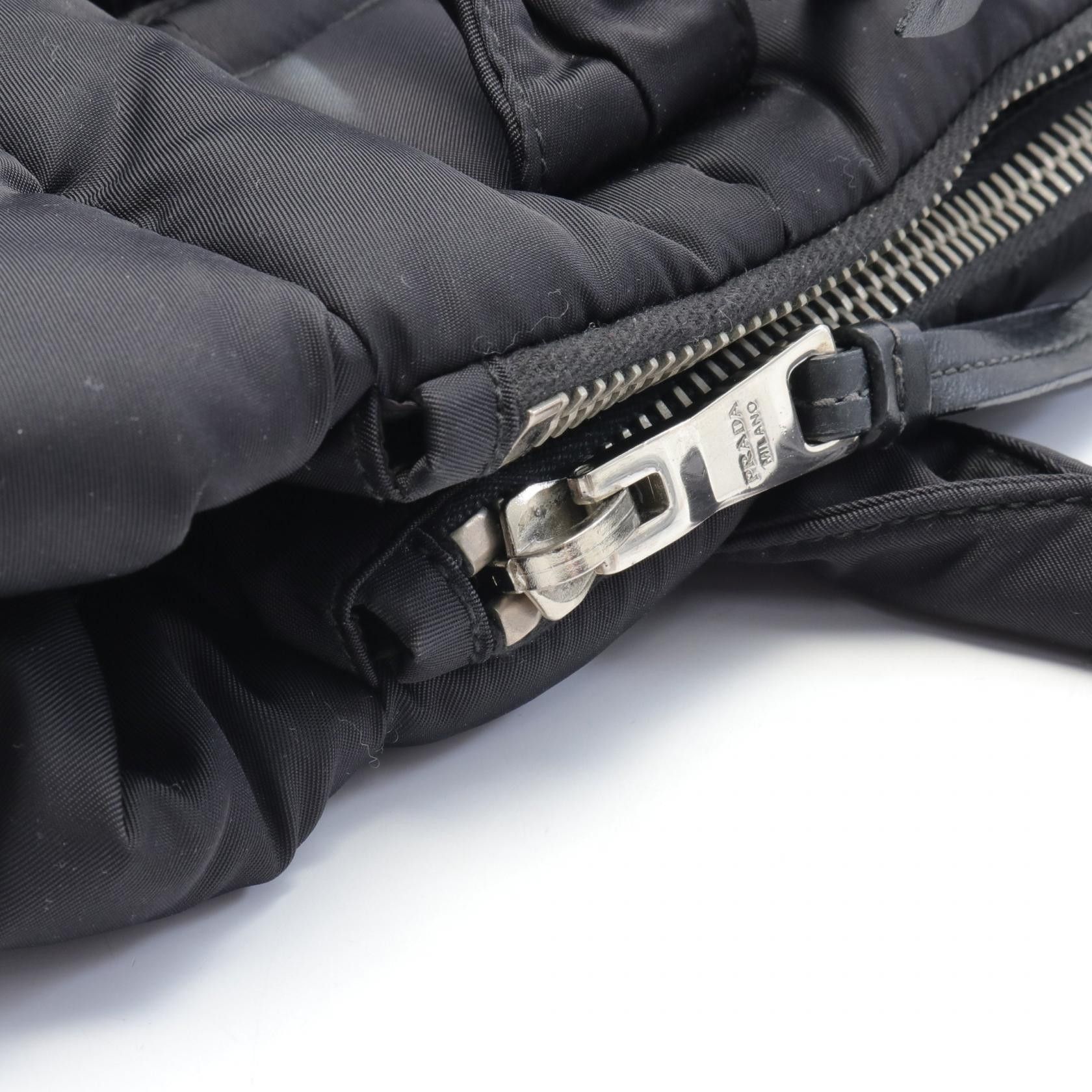 Prada Prada Tessuto Bomber Handbag Canvas Handbag in Great Condition Size ONE SIZE - 8 Thumbnail