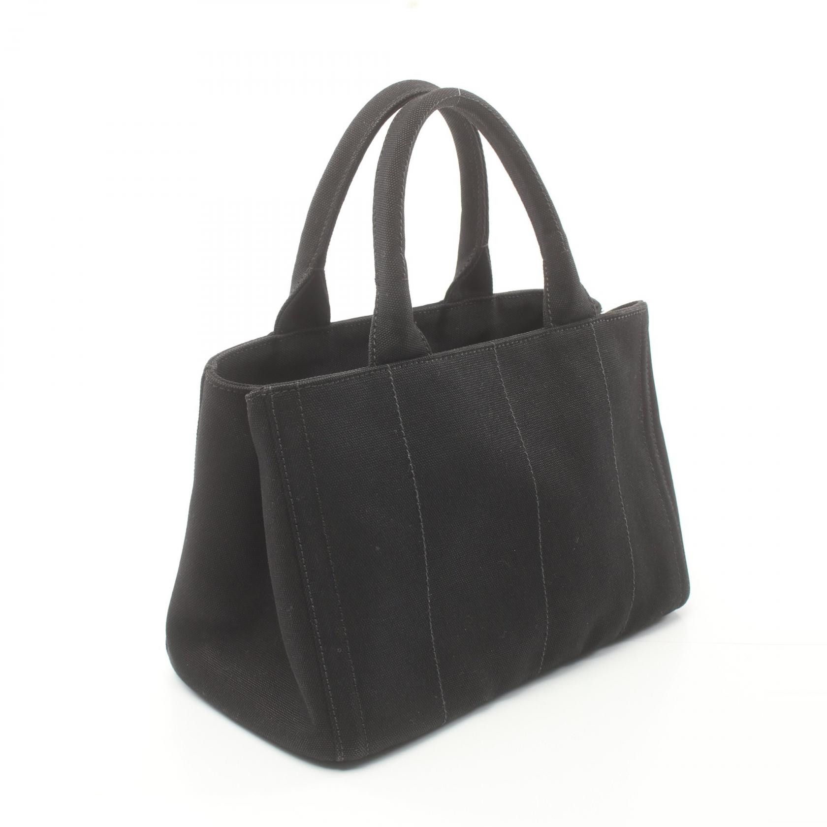 Prada Prada Studded Canapa Tote Bag Canvas Tote Bag B2439O in Very Good Condition Size ONE SIZE - 2 Thumbnail
