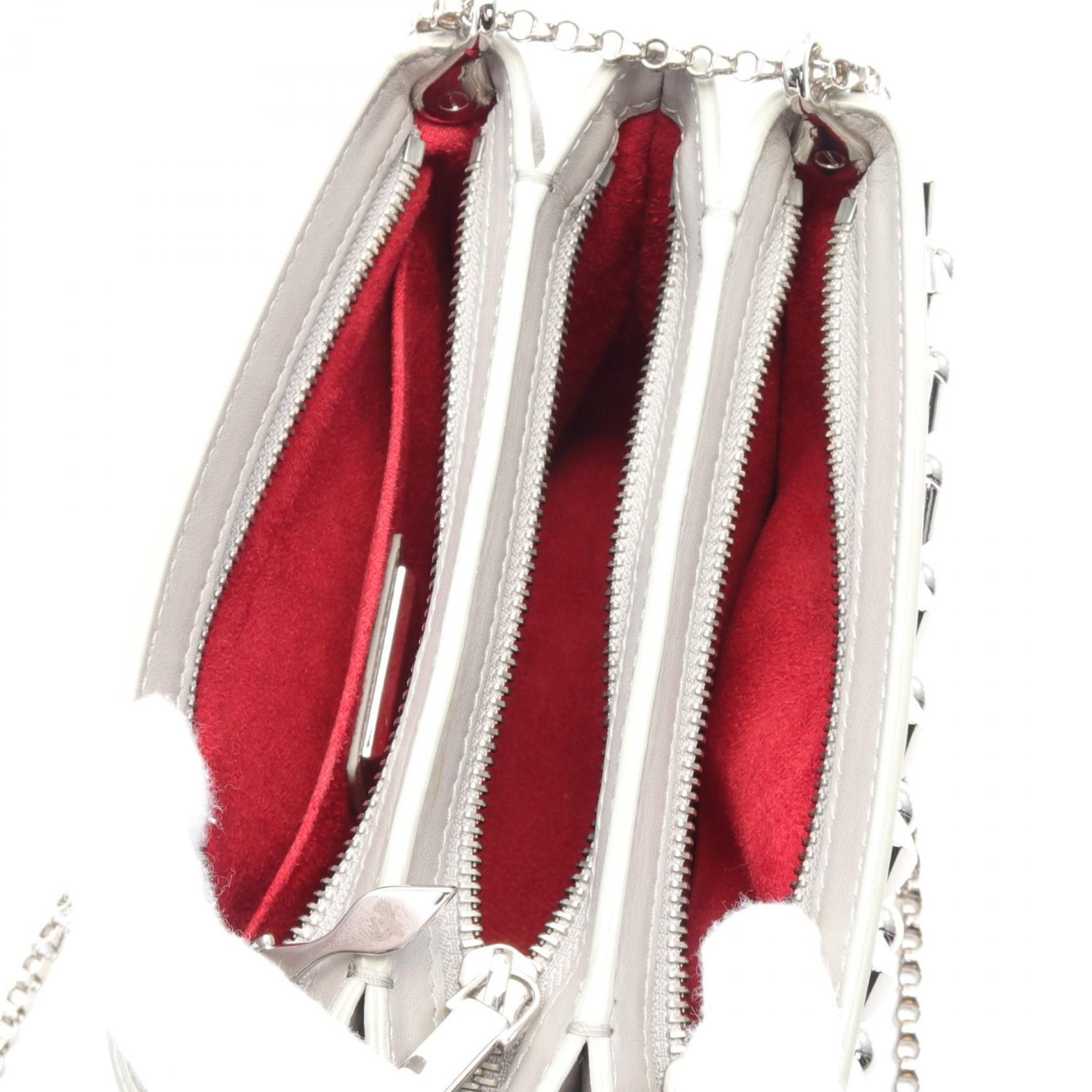 Christian Louboutin Christian Louboutin Leather Triloubi Bag Leather Shoulder Bag in Very Good Condition Size ONE SIZE - 3 Thumbnail