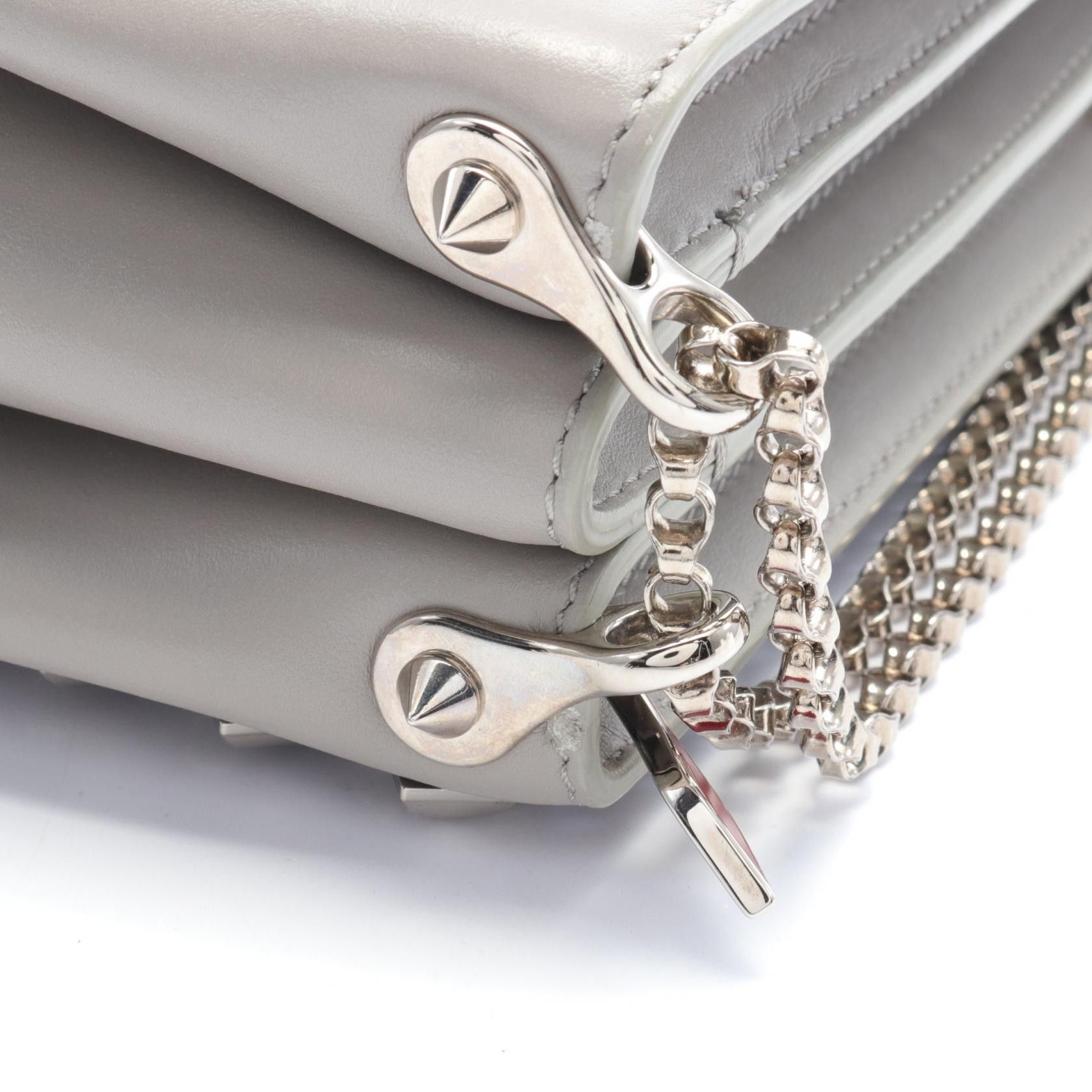Christian Louboutin Christian Louboutin Leather Triloubi Bag Leather Shoulder Bag in Very Good Condition Size ONE SIZE - 7 Thumbnail