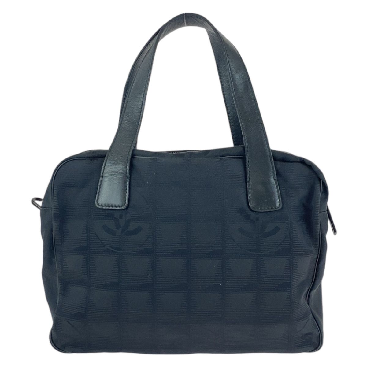Chanel Chanel Chanel Nylon/Leather New Travel Line Coco Mark Tote Bag Canvas Tote Bag 408174 in Very Good Condition Size ONE SIZE - 2 Thumbnail
