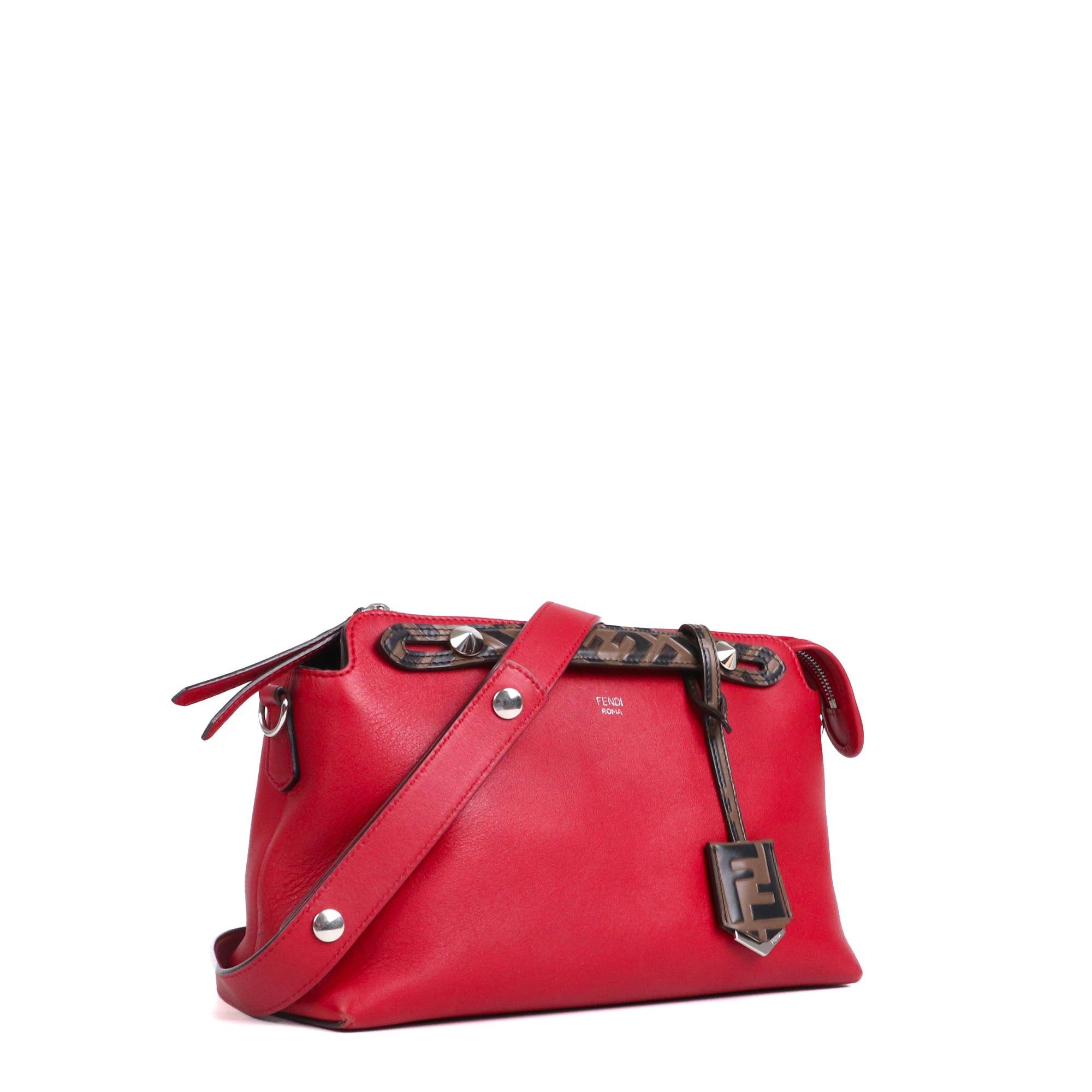 Fendi FENDI - Fendi medium By The Way shoulder bag in red leather Size ONE SIZE - 2 Thumbnail