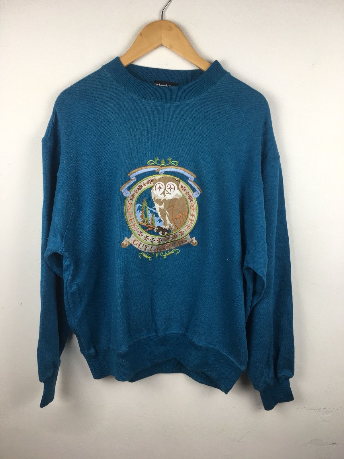 Designer × Guy Laroche × Vintage Guy laroche sweatshirt jumper Crewneck armpit 24x27 Size US L / EU 52-54 / 3 - 1 Thumbnail