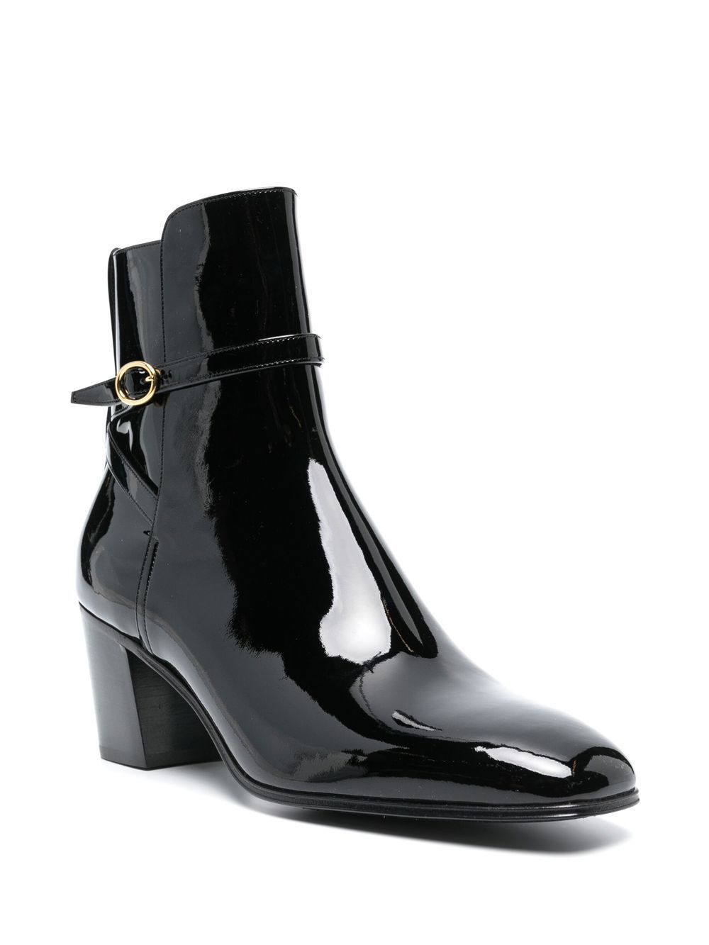 Saint Laurent Paris Patent Leather 70mm Ankle Boots Size US 9.5 / EU 42-43 - 2 Thumbnail