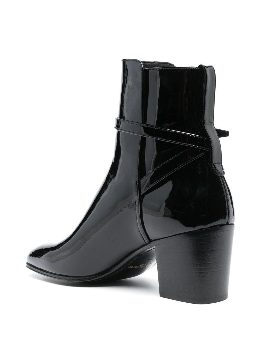 Saint Laurent Paris Patent Leather 70mm Ankle Boots Size US 9.5 / EU 42-43 - 3 Thumbnail