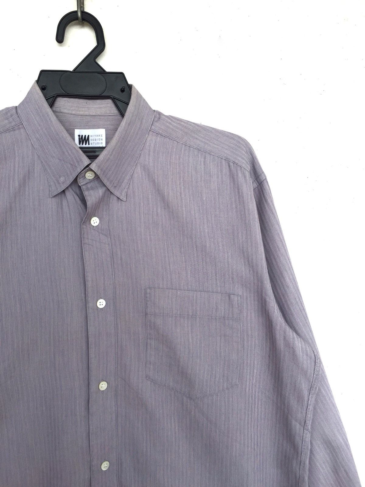 Issey Miyake Issey Miyake Striped Single Pocket Oversized Button Up Shirt Size US L / EU 52-54 / 3 - 2 Thumbnail