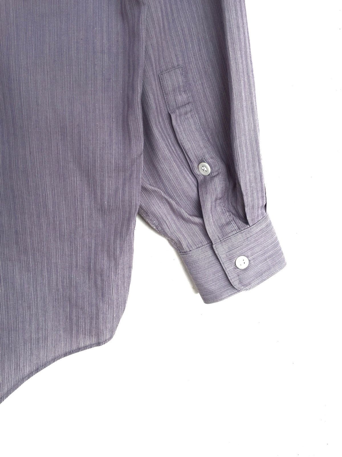 Issey Miyake Issey Miyake Striped Single Pocket Oversized Button Up Shirt Size US L / EU 52-54 / 3 - 4 Thumbnail