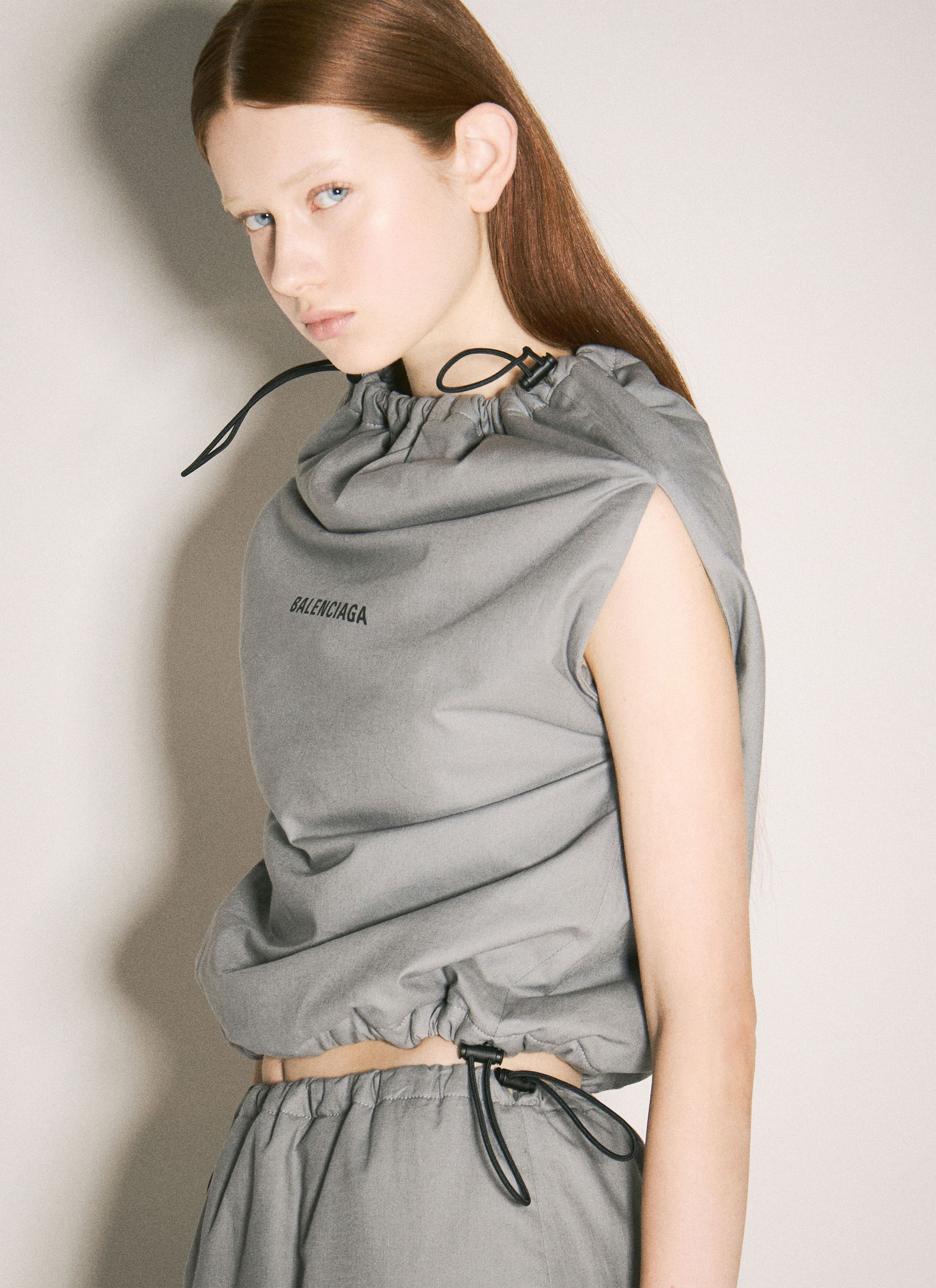 【送料&関税込】Balenciaga Grey Cotton Shoe Bag Top 25237710_55615656_600.jpg