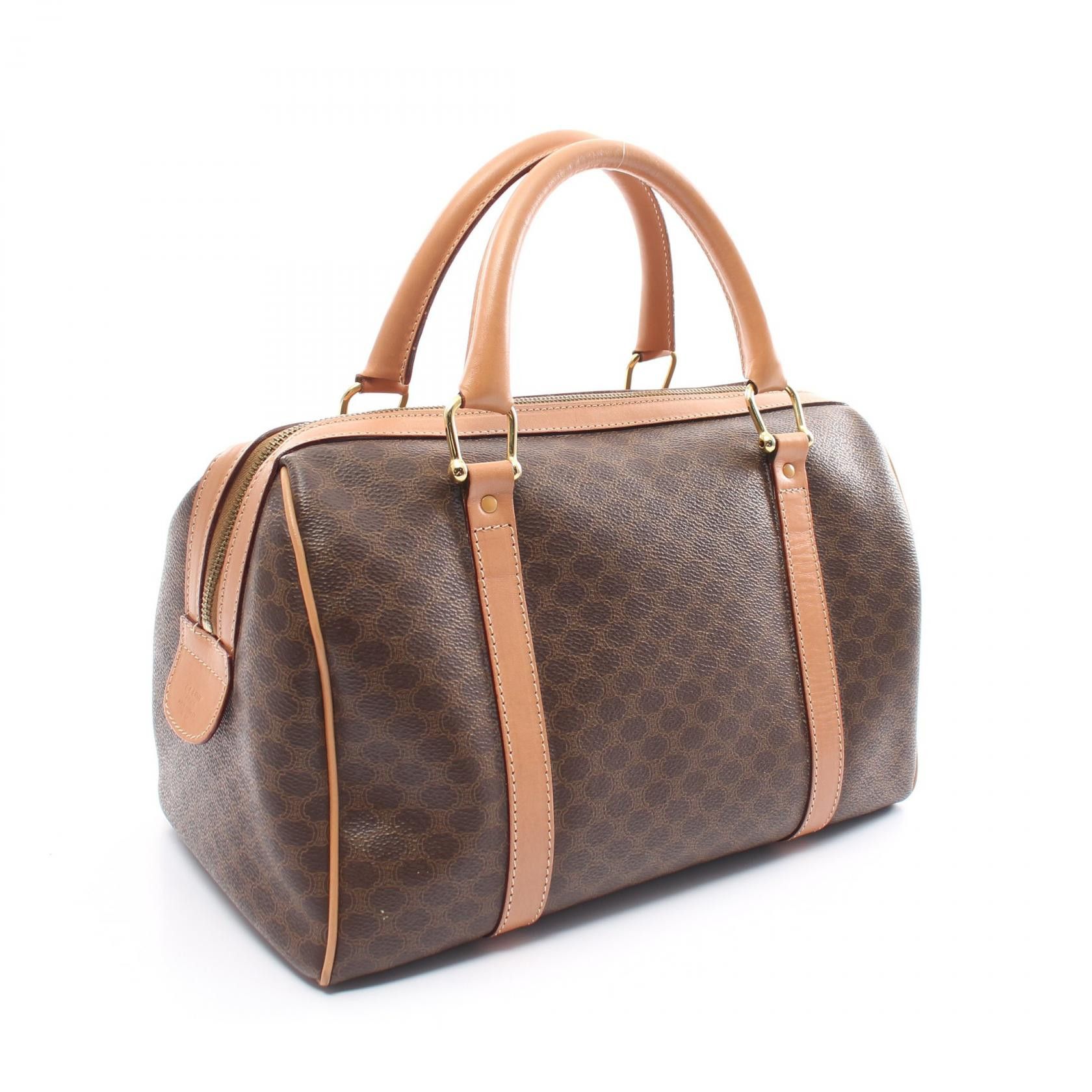 Celine Celine Macadam Canvas Boston Bag Canvas Handbag in Very Good Condition Size ONE SIZE - 2 Thumbnail