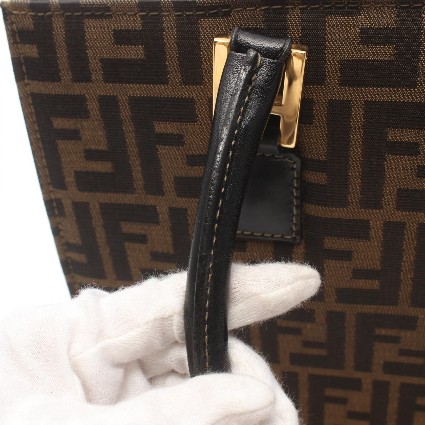 Fendi Fendi Zucca Canvas Handbag Canvas Handbag in Great Condition Size ONE SIZE - 10 Thumbnail