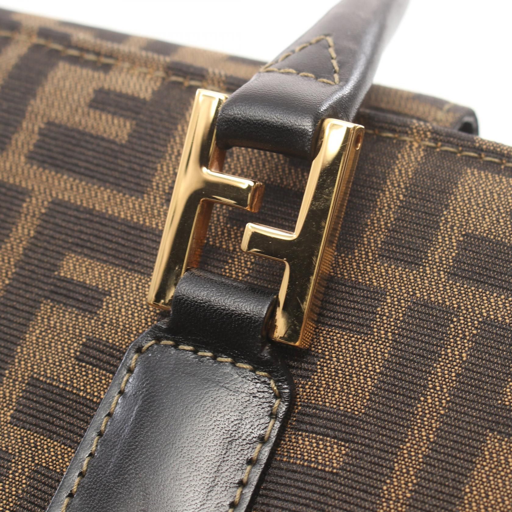 Fendi Fendi Zucca Canvas Handbag Canvas Handbag in Great Condition Size ONE SIZE - 6 Thumbnail