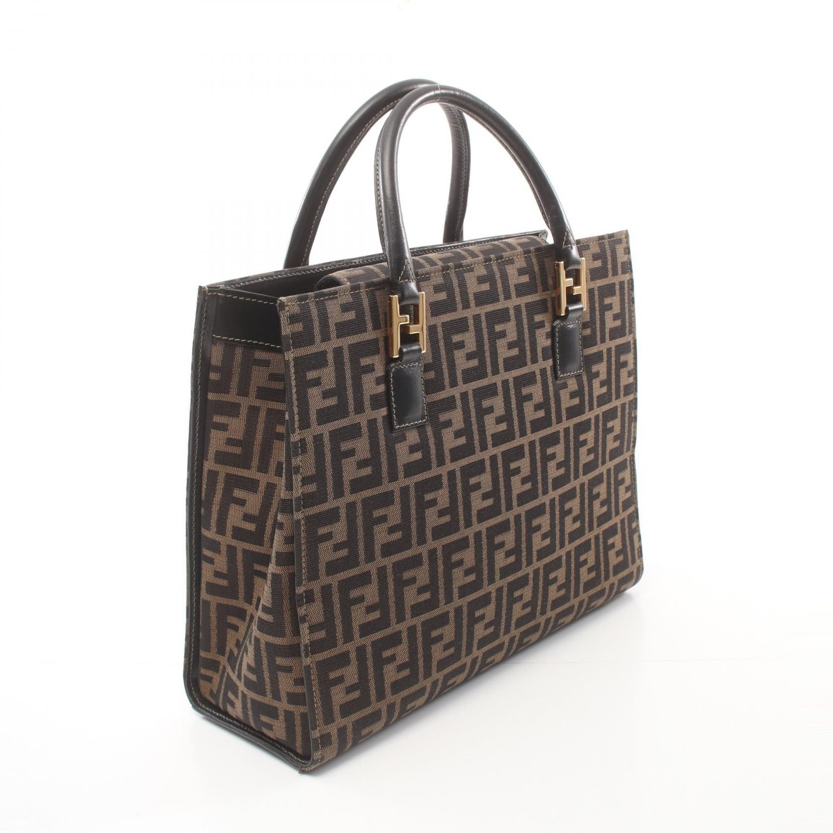 Fendi Fendi Zucca Canvas Handbag Canvas Handbag in Great Condition Size ONE SIZE - 2 Thumbnail