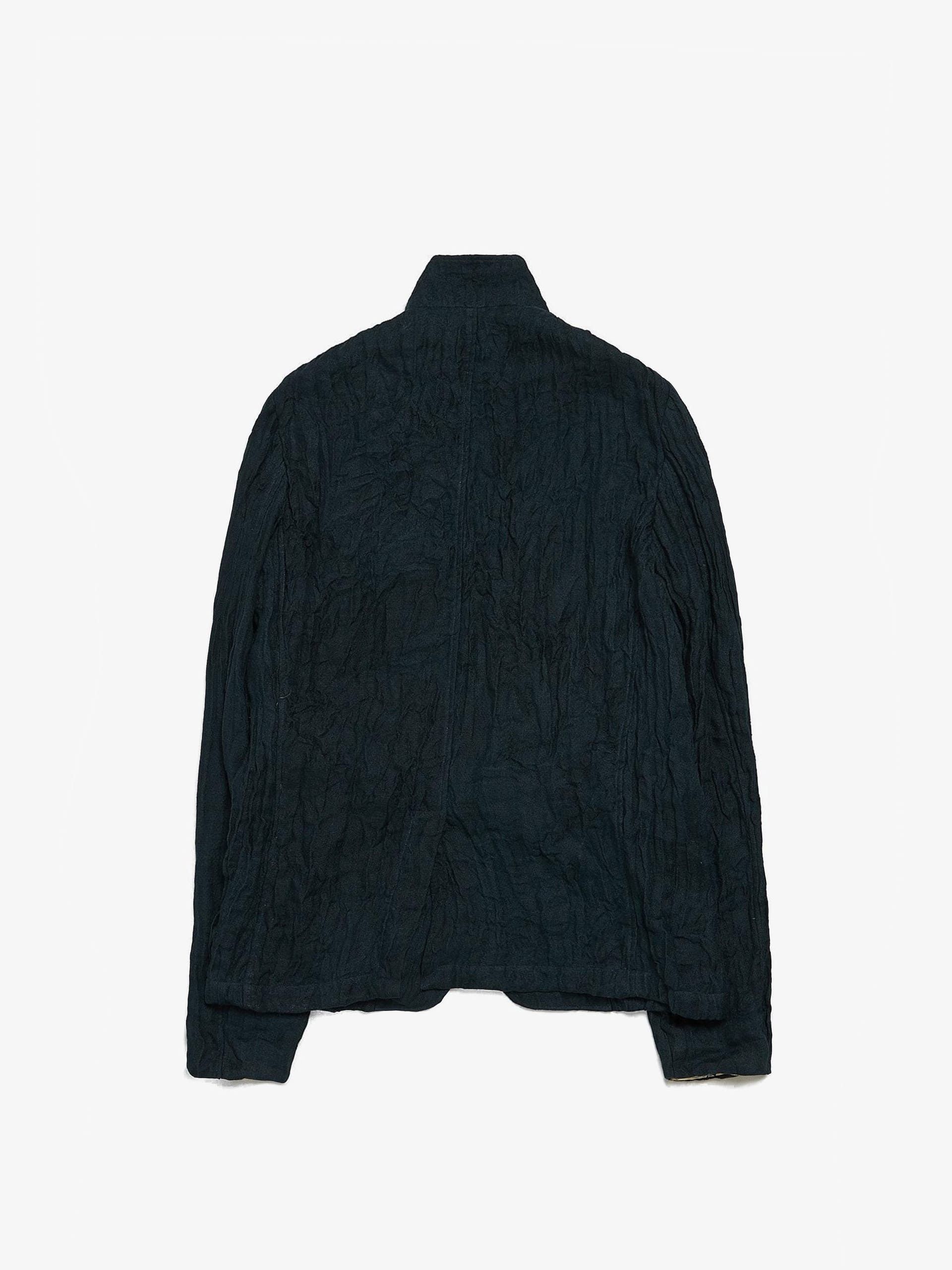 Archivio J.M. Ribot Navy Flower Embroidered Ruffled Linen Blend Suit Blazer Size US L / EU 52-54 / 3 - 2 Thumbnail