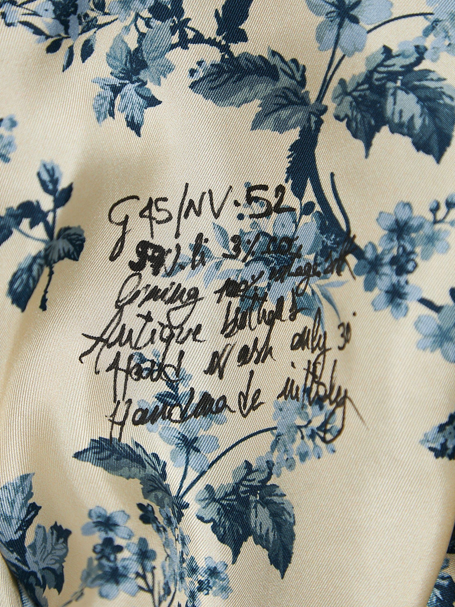 Archivio J.M. Ribot Navy Flower Embroidered Ruffled Linen Blend Suit Blazer Size US L / EU 52-54 / 3 - 5 Thumbnail