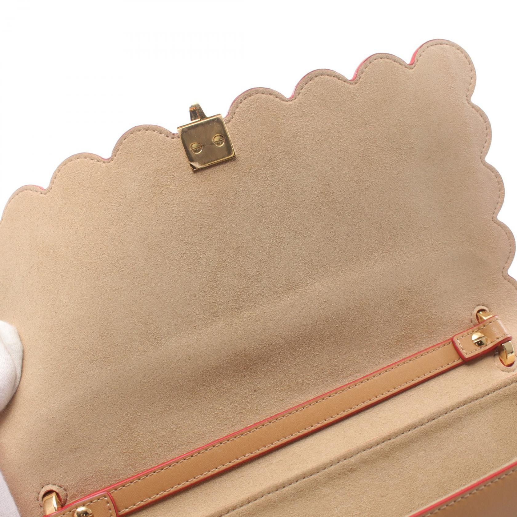 Fendi Fendi Leather Kan I Scalloped Shoulder Bag Leather Shoulder Bag 8BT283 in Great Condition Size ONE SIZE - 9 Thumbnail
