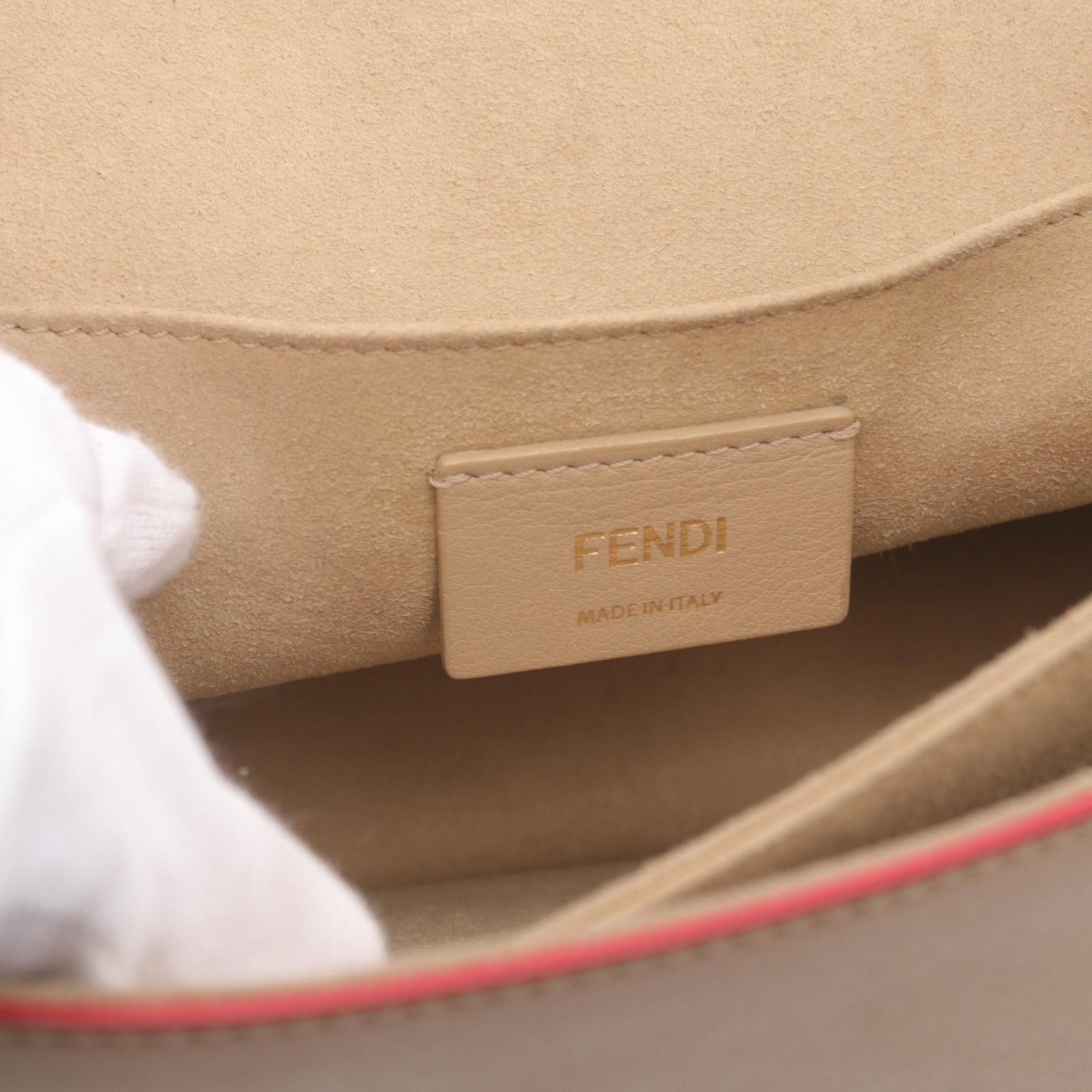Fendi Fendi Leather Kan I Scalloped Shoulder Bag Leather Shoulder Bag 8BT283 in Great Condition Size ONE SIZE - 4 Thumbnail