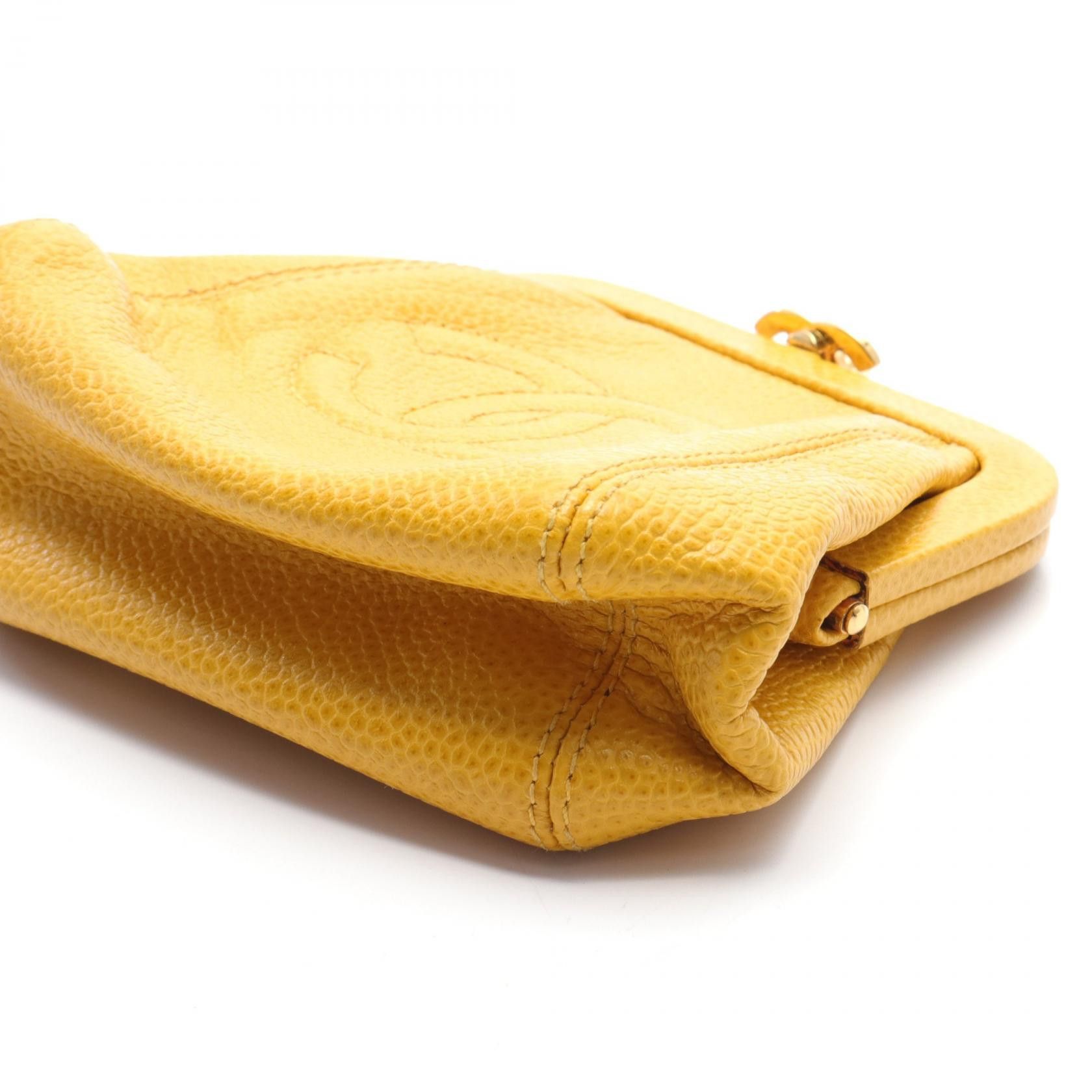 Chanel Chanel Caviar Clasp Coin Purse Leather Coin Case in Very Good Condition Size ONE SIZE - 10 Thumbnail