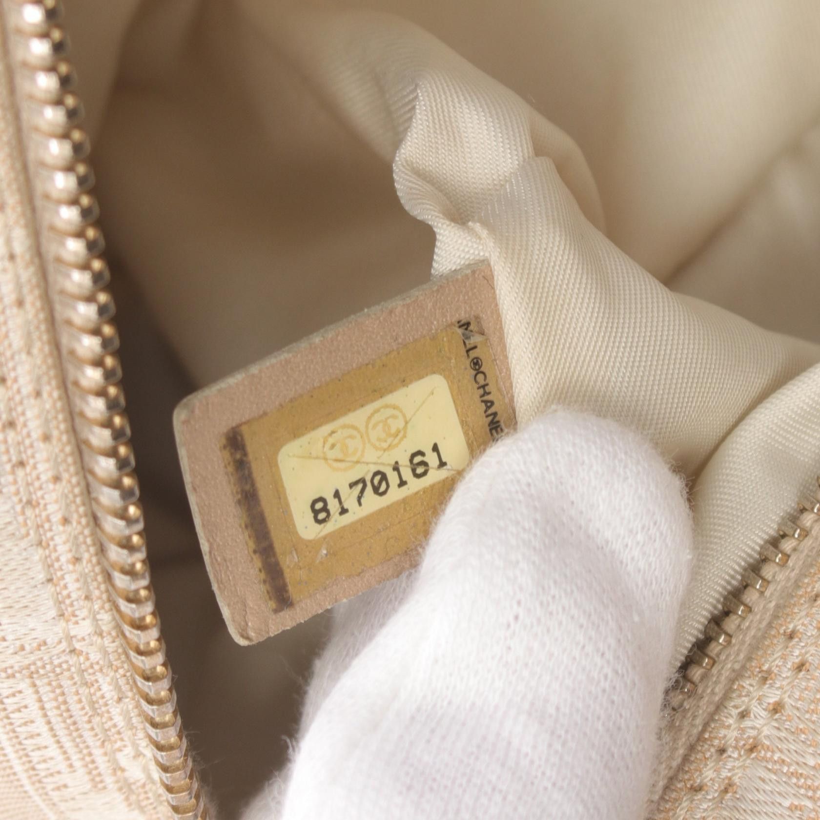 Chanel Chanel New Travel Line Mini Boston Bag Canvas Handbag A15828 in Very Good Condition Size ONE SIZE - 5 Thumbnail
