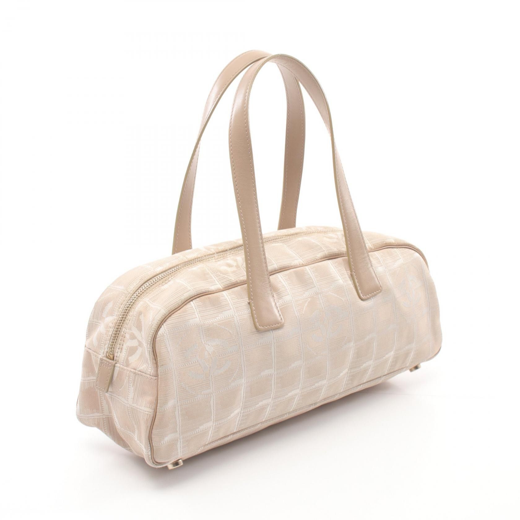 Chanel Chanel New Travel Line Mini Boston Bag Canvas Handbag A15828 in Very Good Condition Size ONE SIZE - 2 Thumbnail