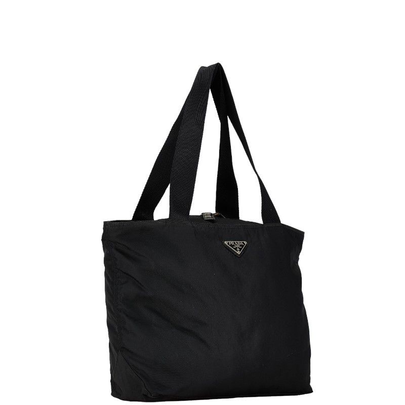 Prada Prada Prada Nylon Triangle Logo Plate Tote Bag Canvas Tote Bag in Good Condition Size ONE SIZE - 2 Thumbnail
