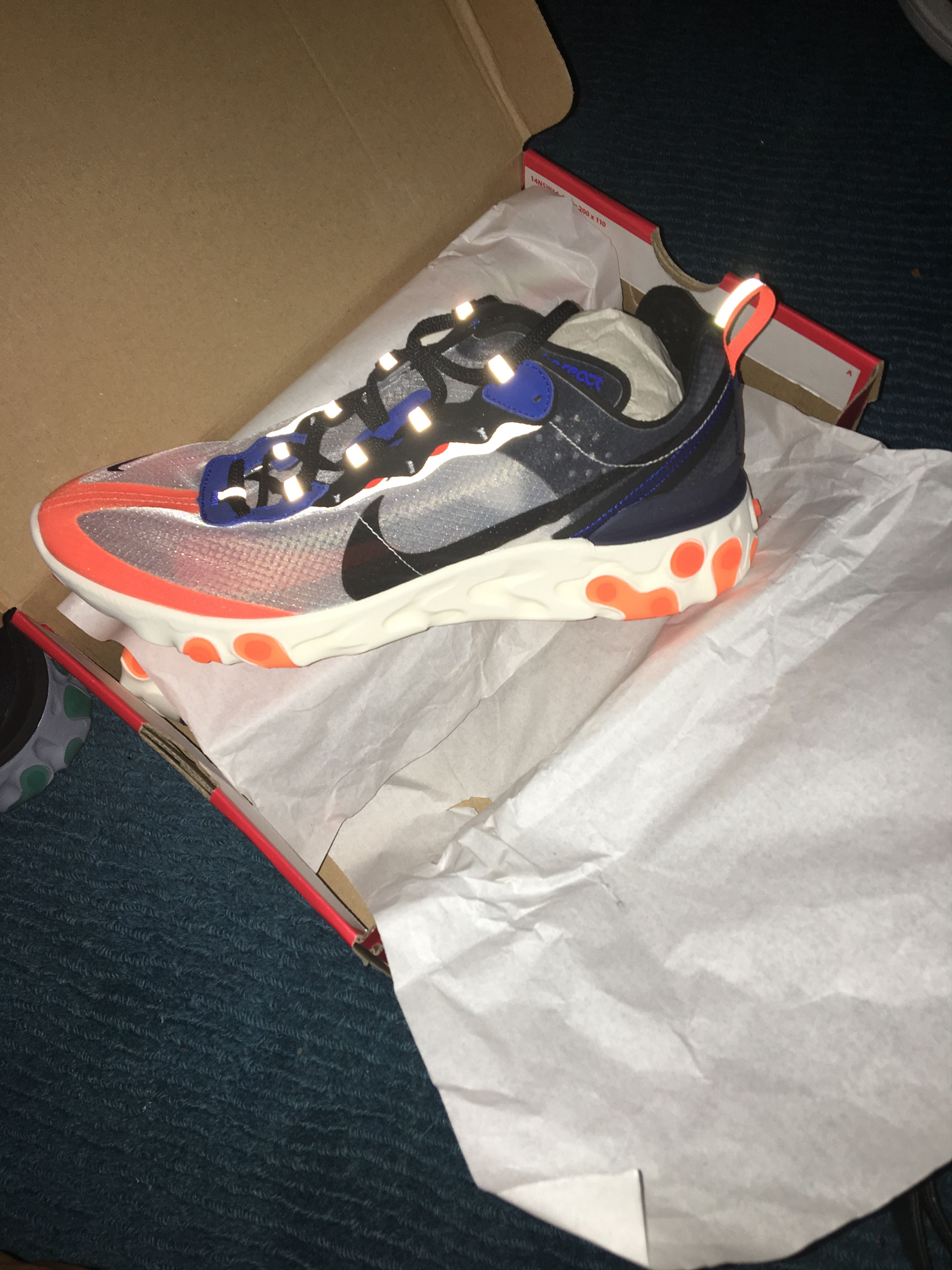 Nike Nike React Element 87 knicks Grailed