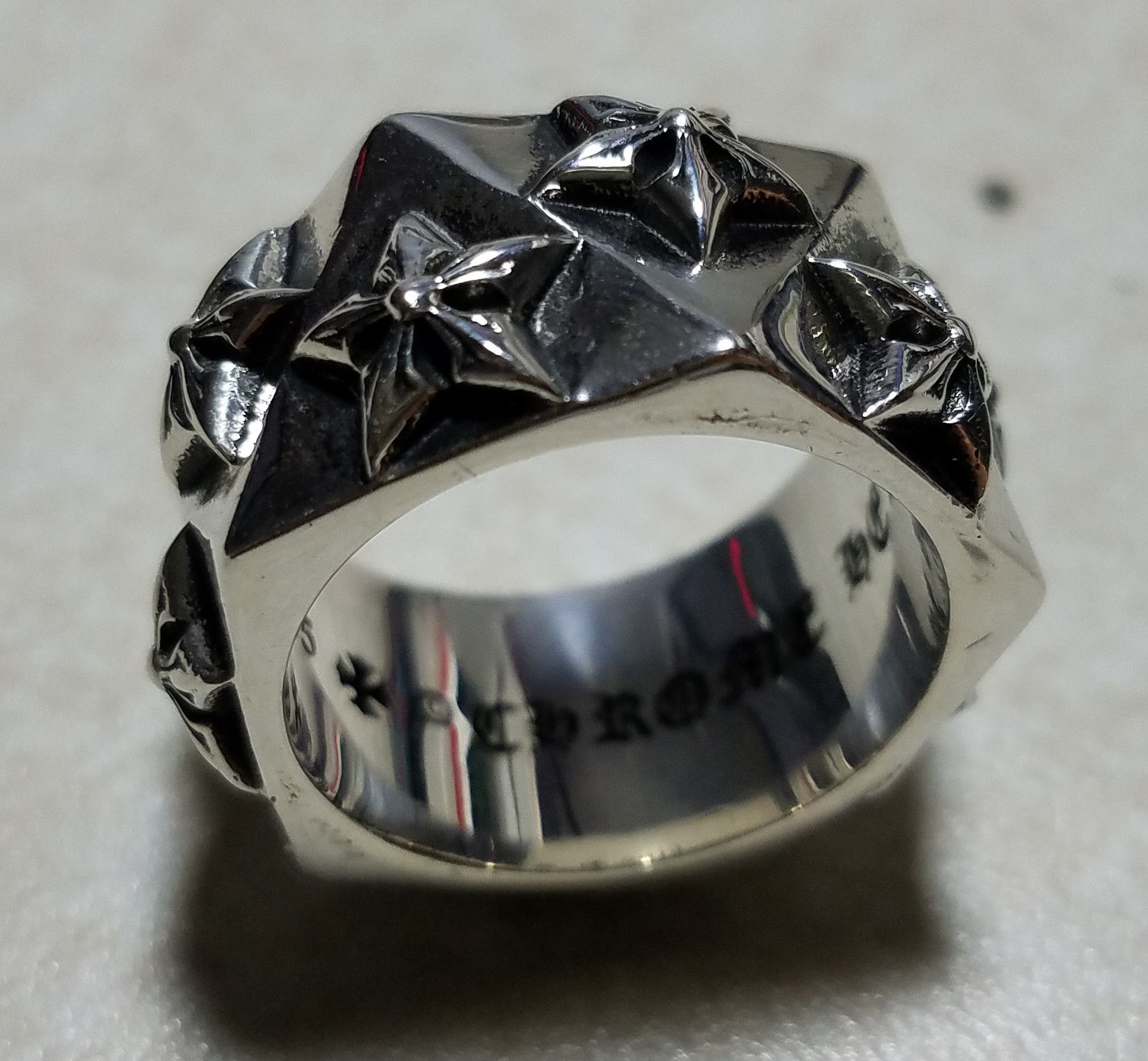 Chrome Hearts 2014 925 5-Point Star Pentagon Ring | Grailed 