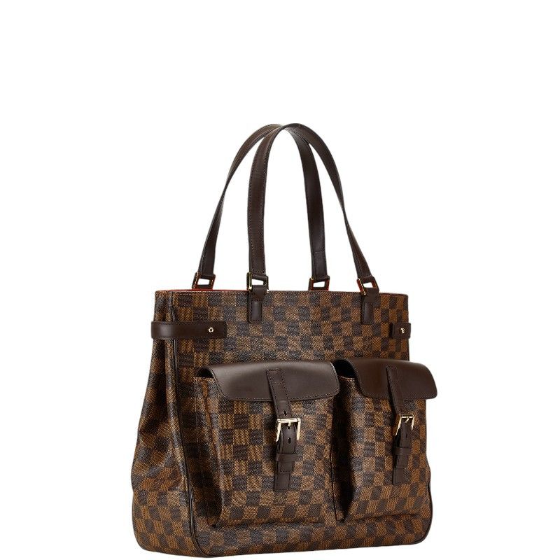 Louis Vuitton Louis Vuitton Louis Vuitton Damier Uzes Handbag Tote N51128 Brown PVC Leather Canvas Tote Bag N51128 in Very Good Condition Size ONE SIZE - 2 Thumbnail