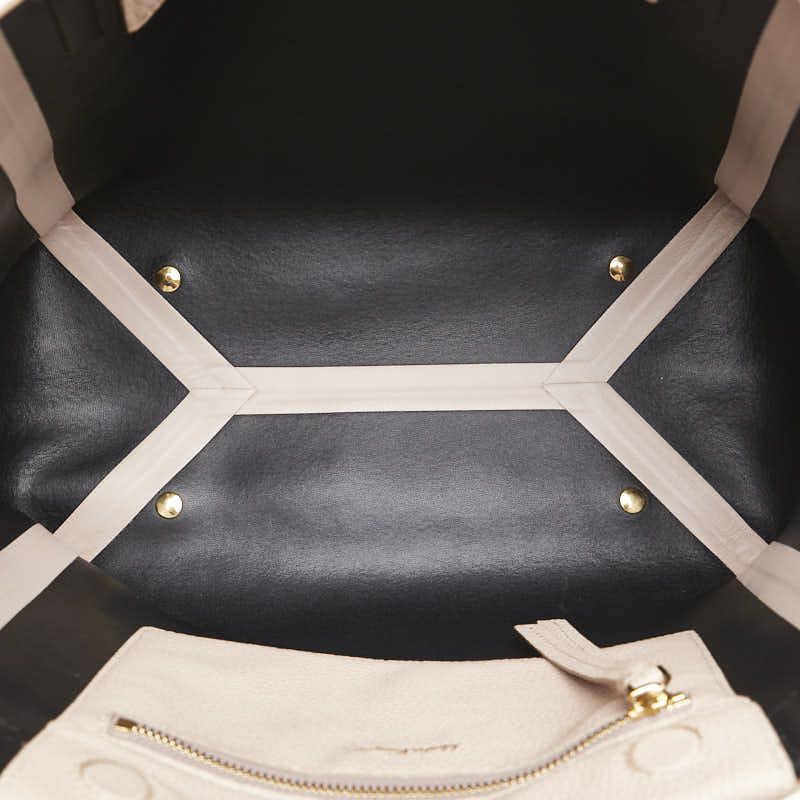Salvatore Ferragamo Salvatore Ferragamo Salvatore Ferragamo Leather Logo Reversible Tote Bag Leather Tote Bag in Very Good Condition Size ONE SIZE - 5 Thumbnail