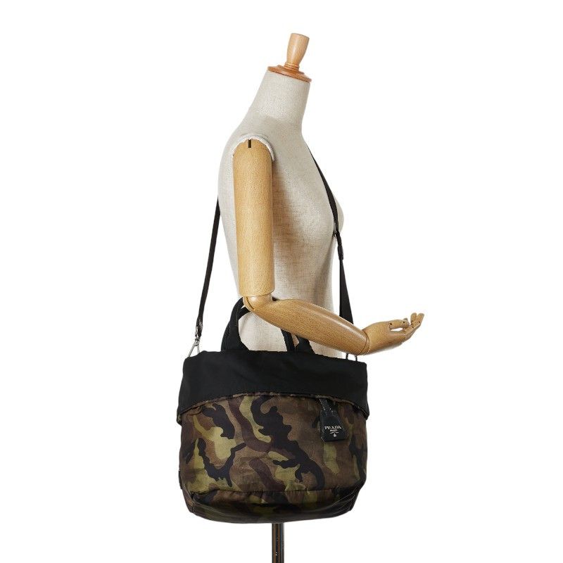 Prada Prada Prada Nylon Camouflage Reversible 2WAY Handbag Shoulder Bag Canvas Handbag BR4521 in Very Good Condition Size ONE SIZE - 13 Thumbnail