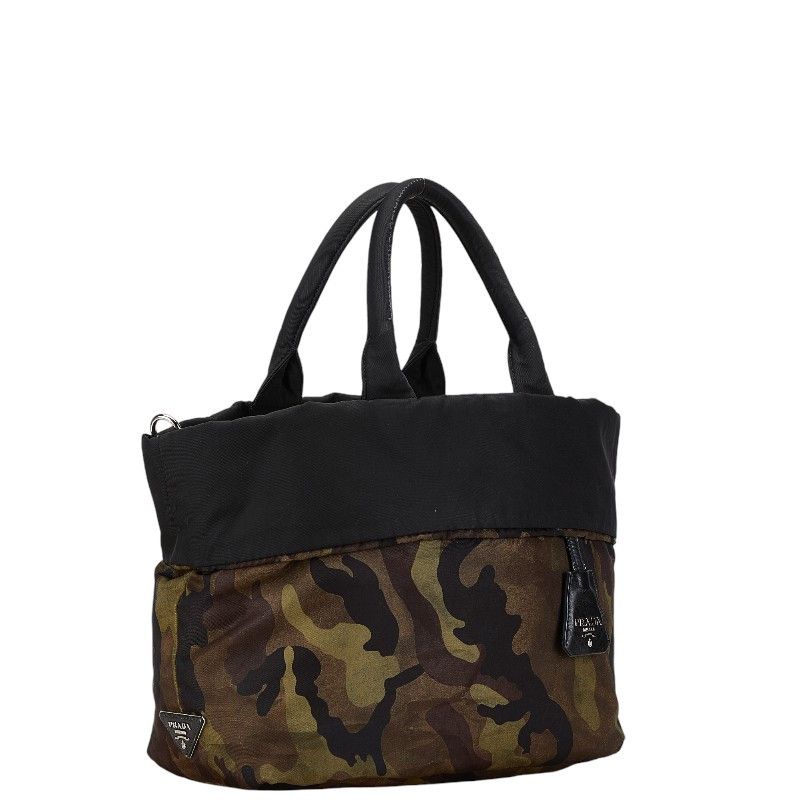 Prada Prada Prada Nylon Camouflage Reversible 2WAY Handbag Shoulder Bag Canvas Handbag BR4521 in Very Good Condition Size ONE SIZE - 3 Thumbnail