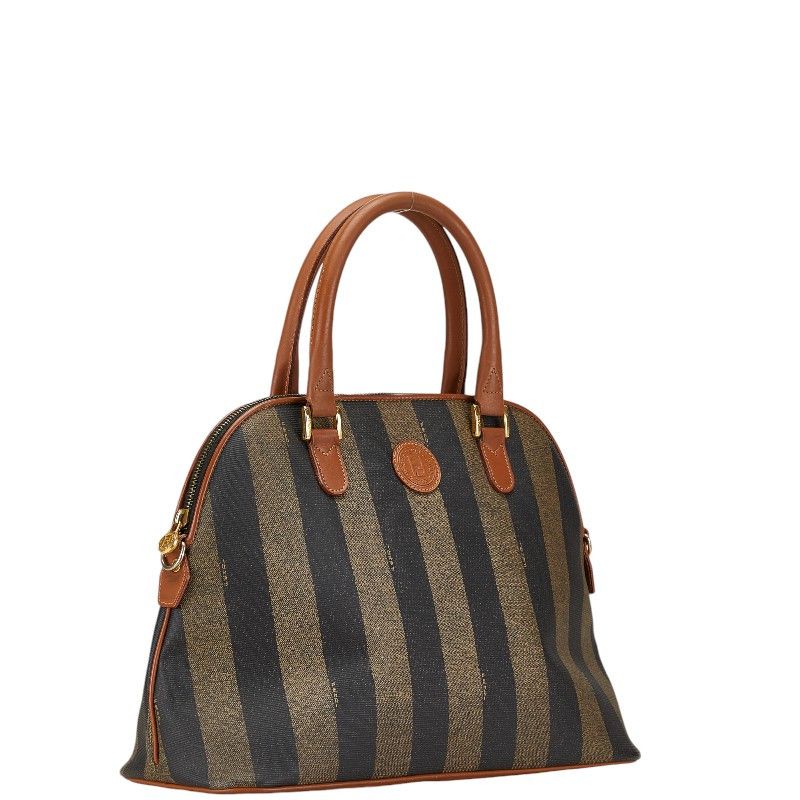 Fendi Fendi Fendi Pequin 2WAY Handbag Shoulder Bag Brown Black PVC Leather Canvas Handbag in Very Good Condition Size ONE SIZE - 3 Thumbnail