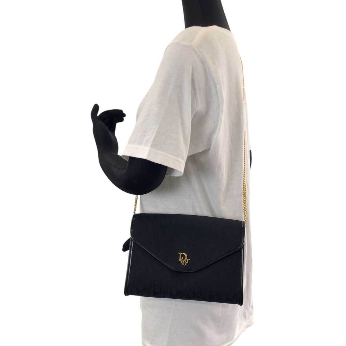 Dior Dior Christian Dior Vintage Trotter Canvas Chain Shoulder Bag Canvas Crossbody Bag in Great Condition Size ONE SIZE - 7 Thumbnail