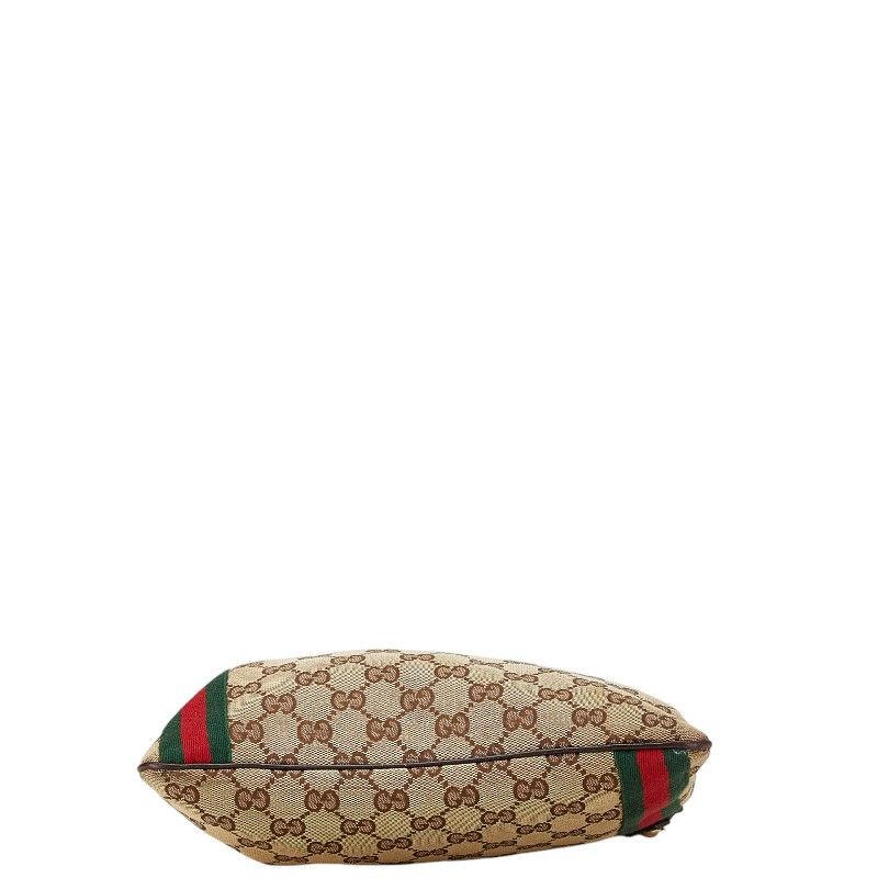 Gucci Gucci Gucci GG Canvas Leather Shoulder Bag 144388 Canvas Crossbody Bag 144388 in Very Good Condition Size ONE SIZE - 4 Thumbnail