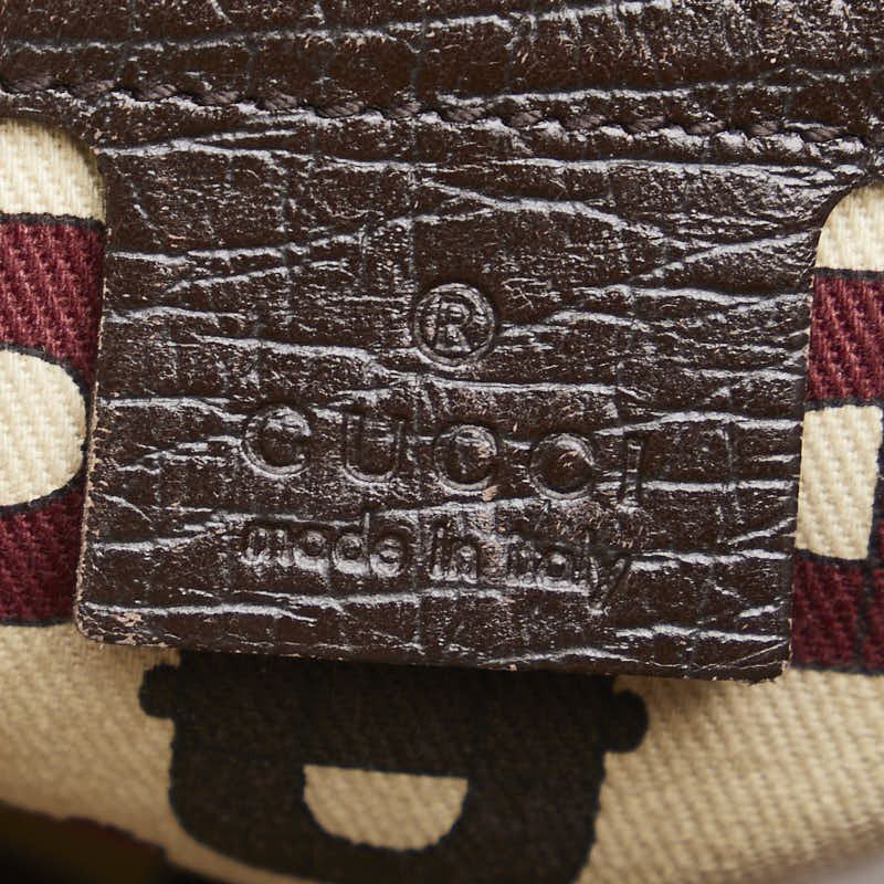 Gucci Gucci Gucci GG Canvas Leather Shoulder Bag 144388 Canvas Crossbody Bag 144388 in Very Good Condition Size ONE SIZE - 9 Thumbnail