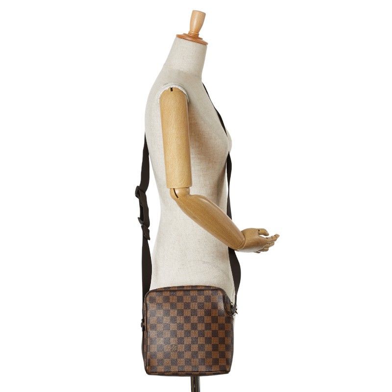 Louis Vuitton Louis Vuitton Louis Vuitton Damier Olaf PM Shoulder Bag N41442 Brown PVC Leather Canvas Crossbody Bag N41442 in Very Good Condition Size ONE SIZE - 9 Thumbnail