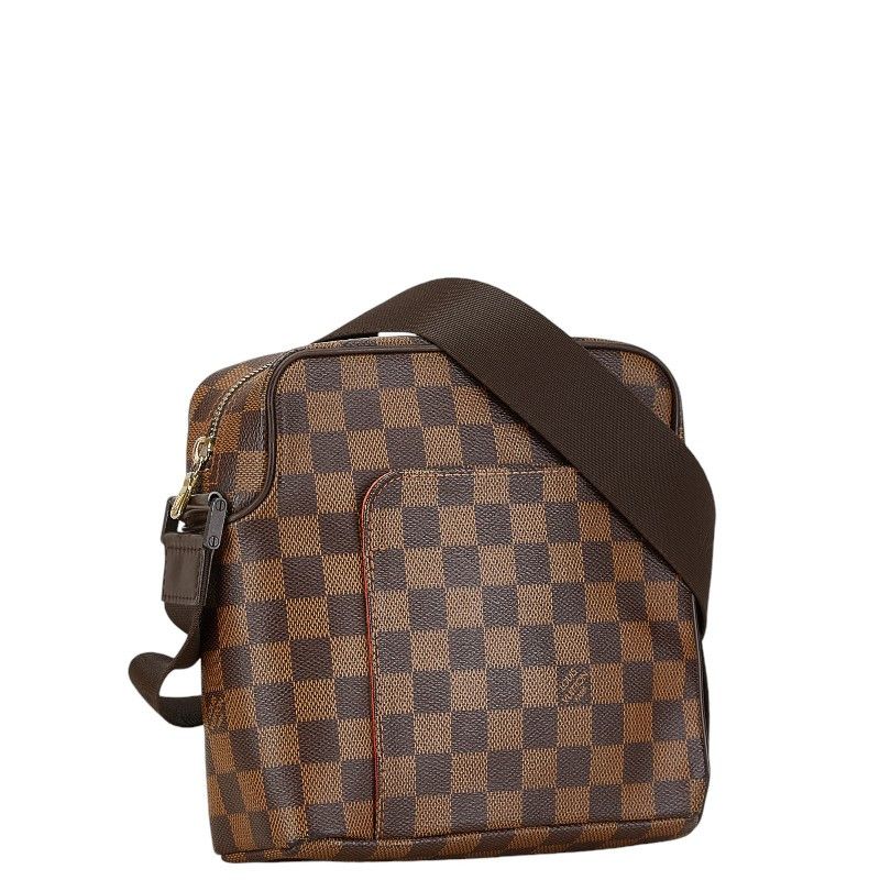 Louis Vuitton Louis Vuitton Louis Vuitton Damier Olaf PM Shoulder Bag N41442 Brown PVC Leather Canvas Crossbody Bag N41442 in Very Good Condition Size ONE SIZE - 2 Thumbnail